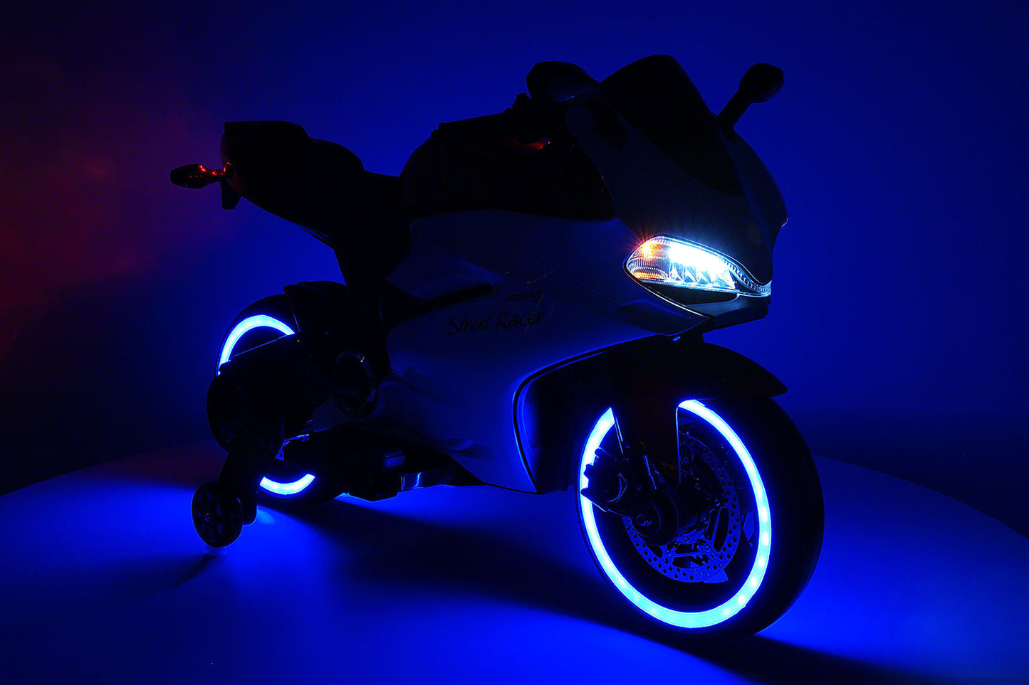 Street Racer 12V Electric Kids Ride-On Motorcycle | Blue