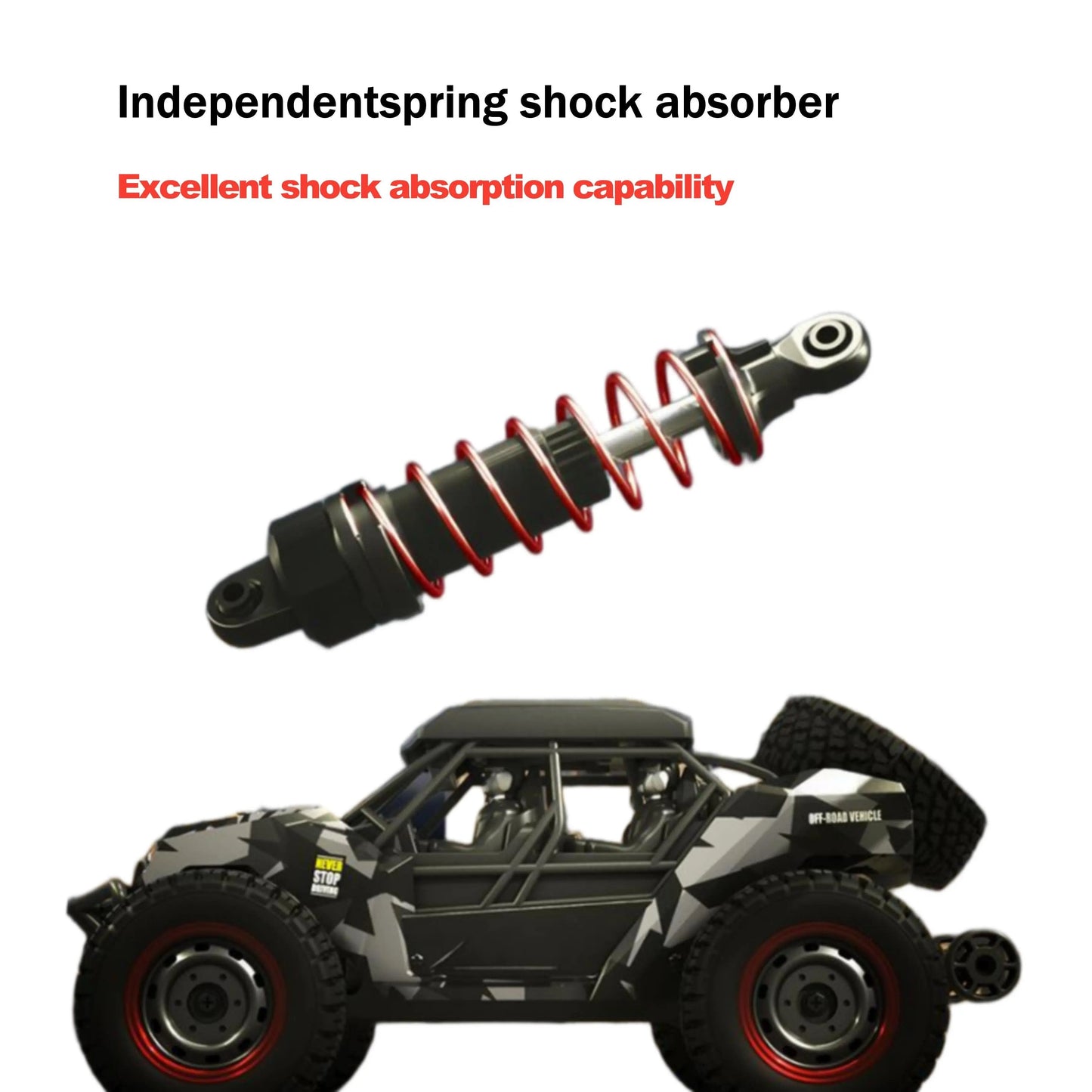 1:16 Scale 16106 4WD RC Monster Trucks | 2.4G High-Speed Off-Road Racing Car