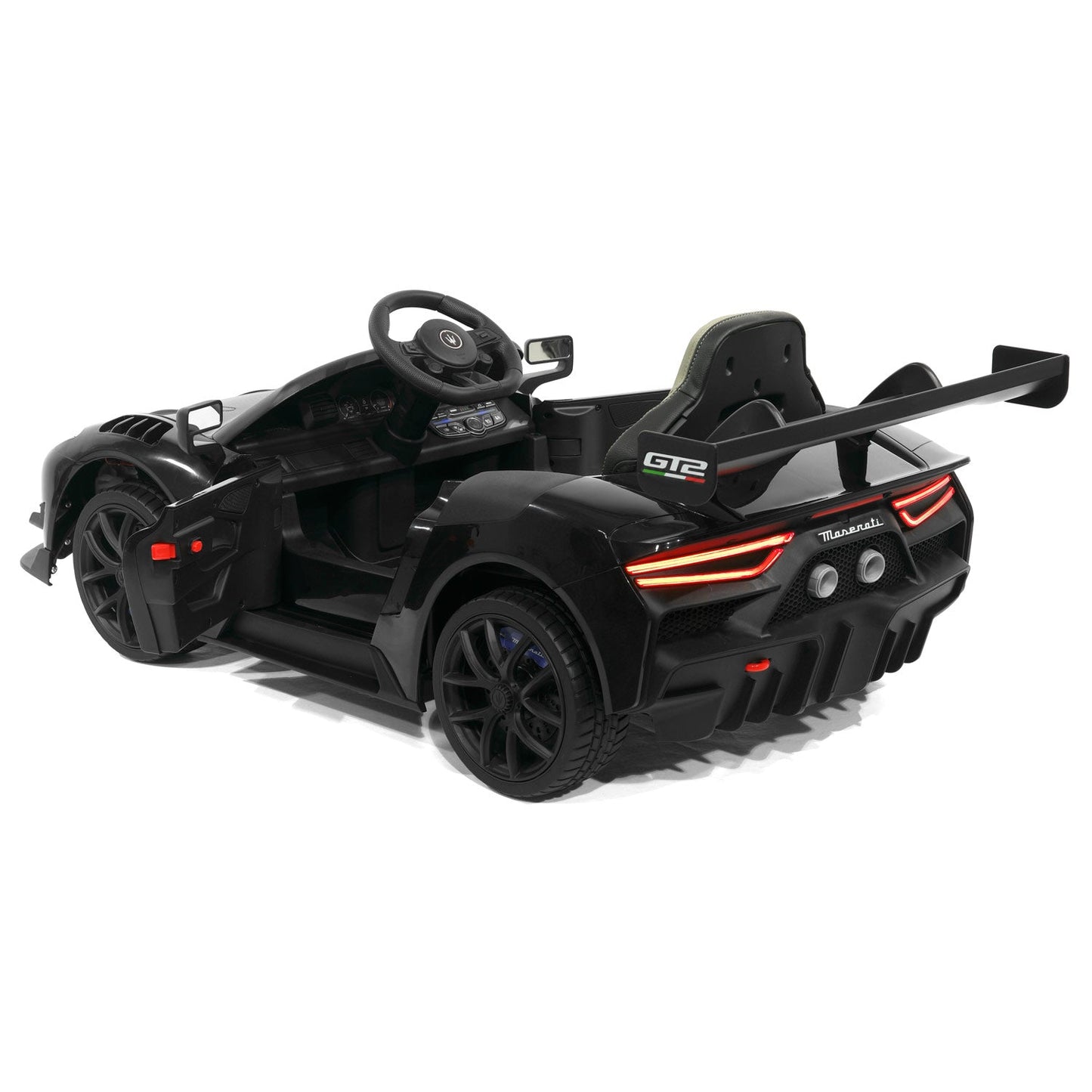 Maserati GT2 24V Kids Ride-On Car with R/C Parental Remote | Black