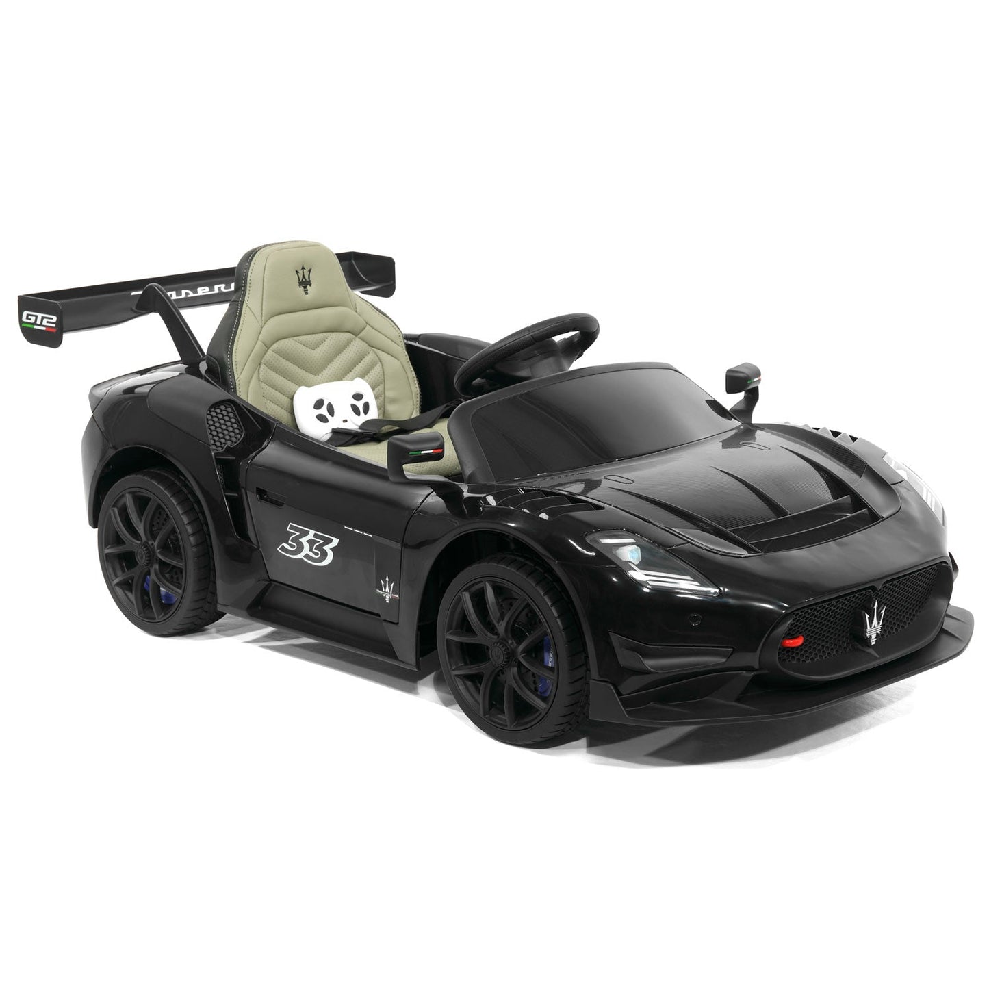 Maserati GT2 24V Kids Ride-On Car with R/C Parental Remote | Black