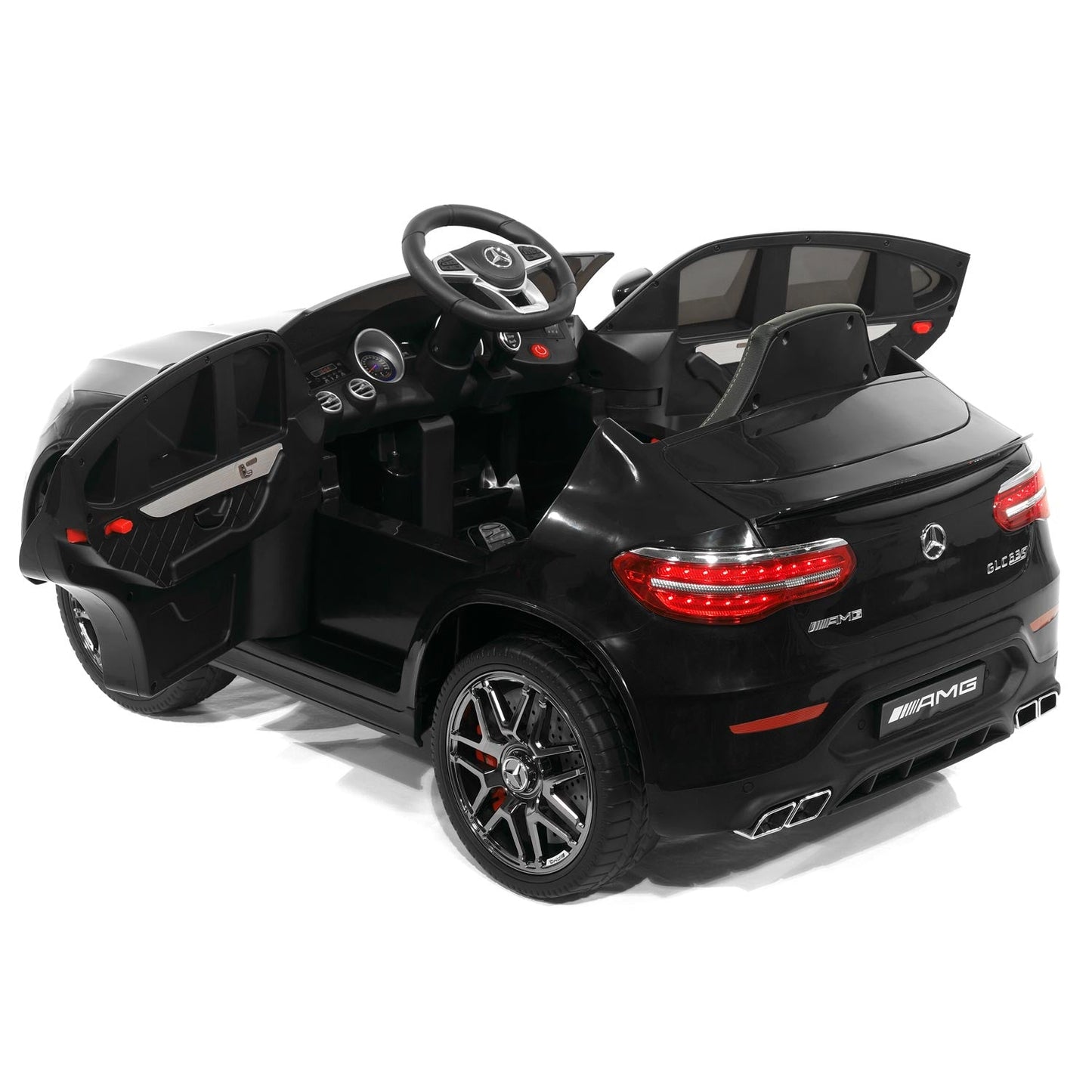 Mercedes AMG GLC 63S 12V 4WD Kids Ride-On Car with R/C Parental Remote | Black