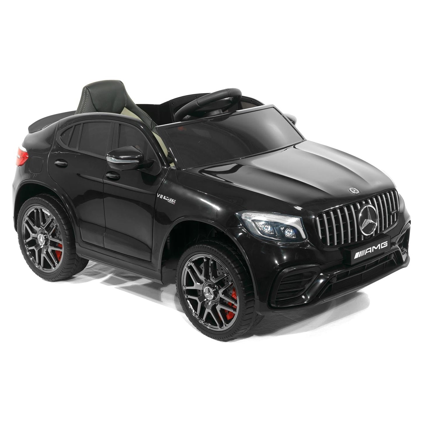 Mercedes AMG GLC 63S 12V 4WD Kids Ride-On Car with R/C Parental Remote | Black