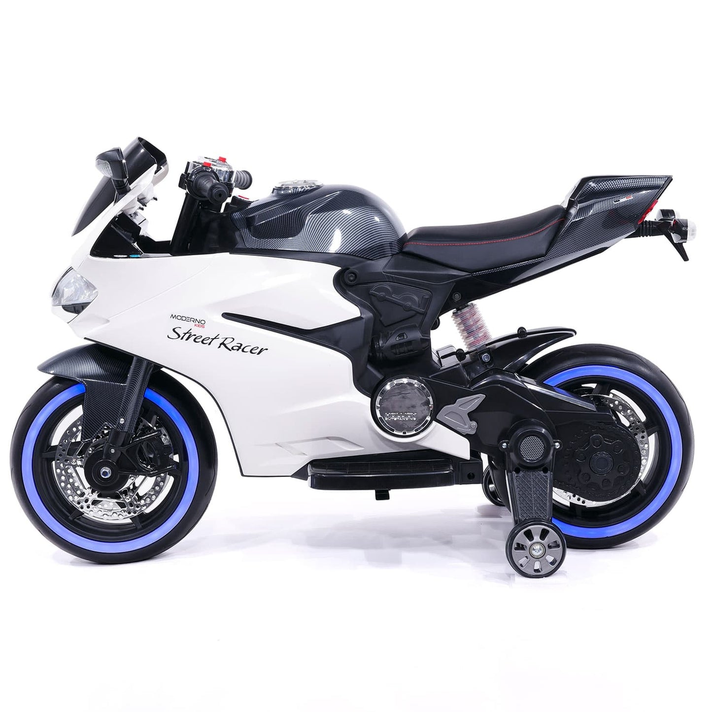 Street Racer 12V Electric Kids Ride-On Motorcycle | Black