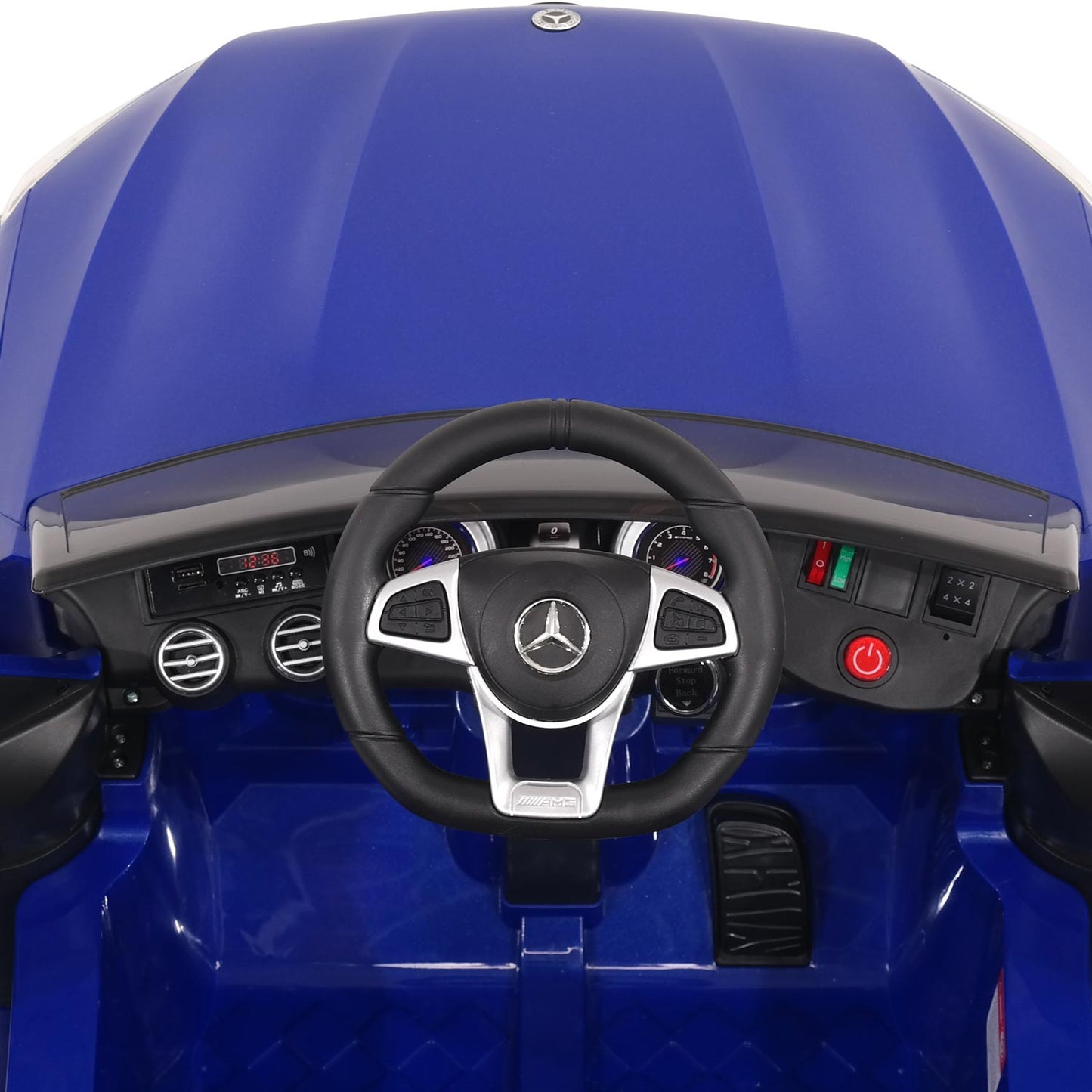Mercedes AMG GLC 63S 12V 4WD Kids Ride-On Car with R/C Parental Remote | Blue
