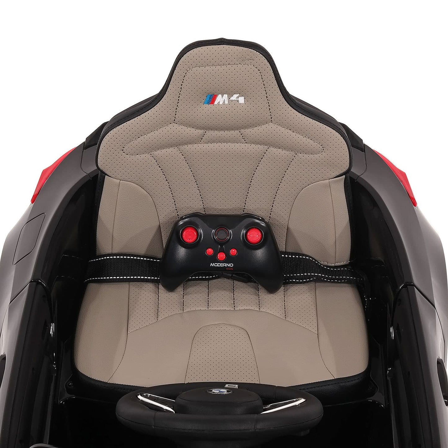 BMW M4 12V Kids Ride-On Car with R/C Parental Remote | Black