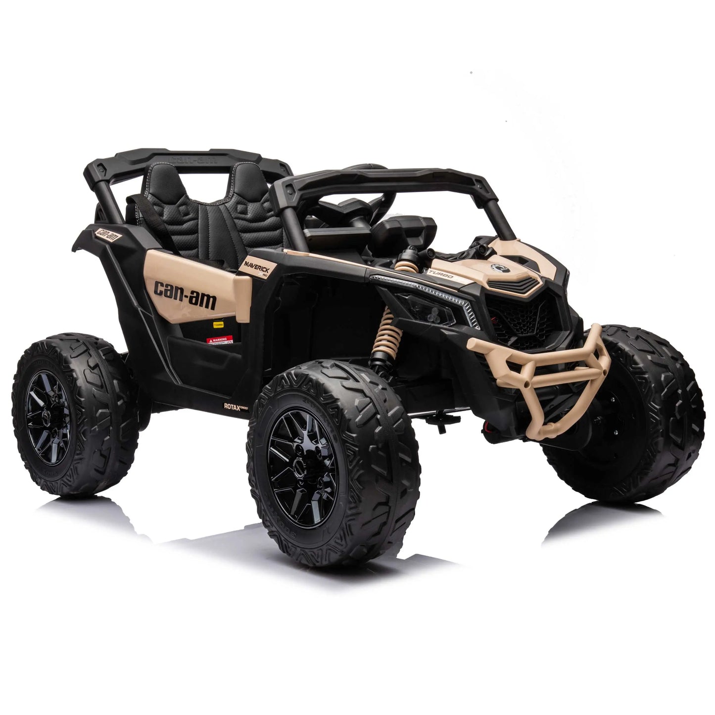 Can-Am Maverick Custom Edition 24V Kids Ride-On UTV Buggy Car | Desert Tan