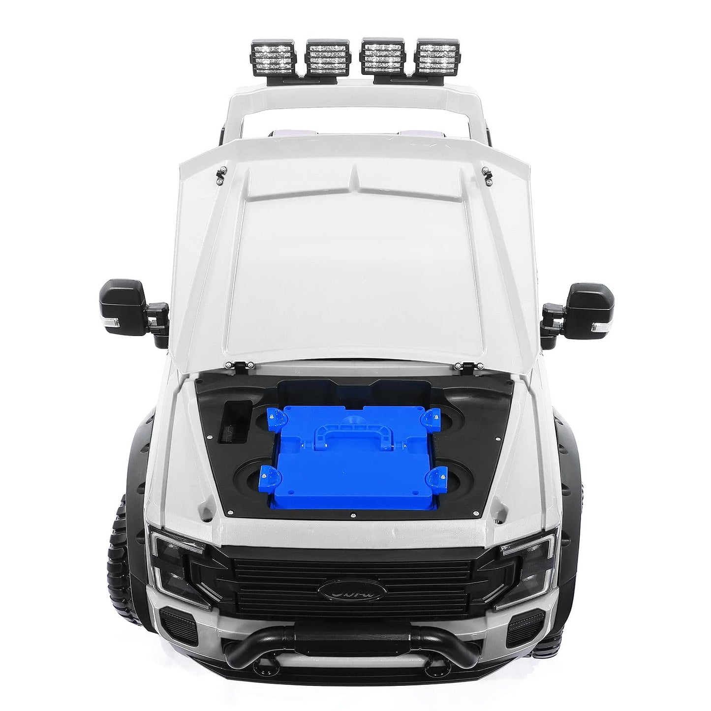 Ford F450 Custom Edition 24V Kids Ride-On Car Truck with R/C Parental Remote | Gray