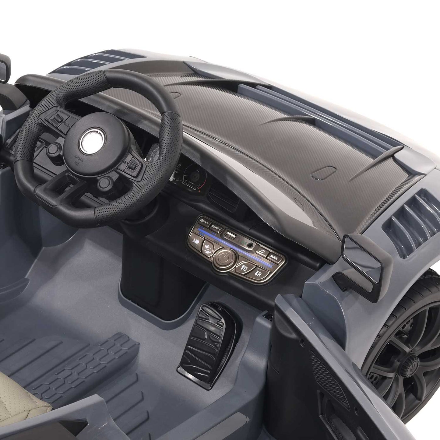 Maserati GT2 24V Kids Ride-On Car with R/C Parental Remote | Gray