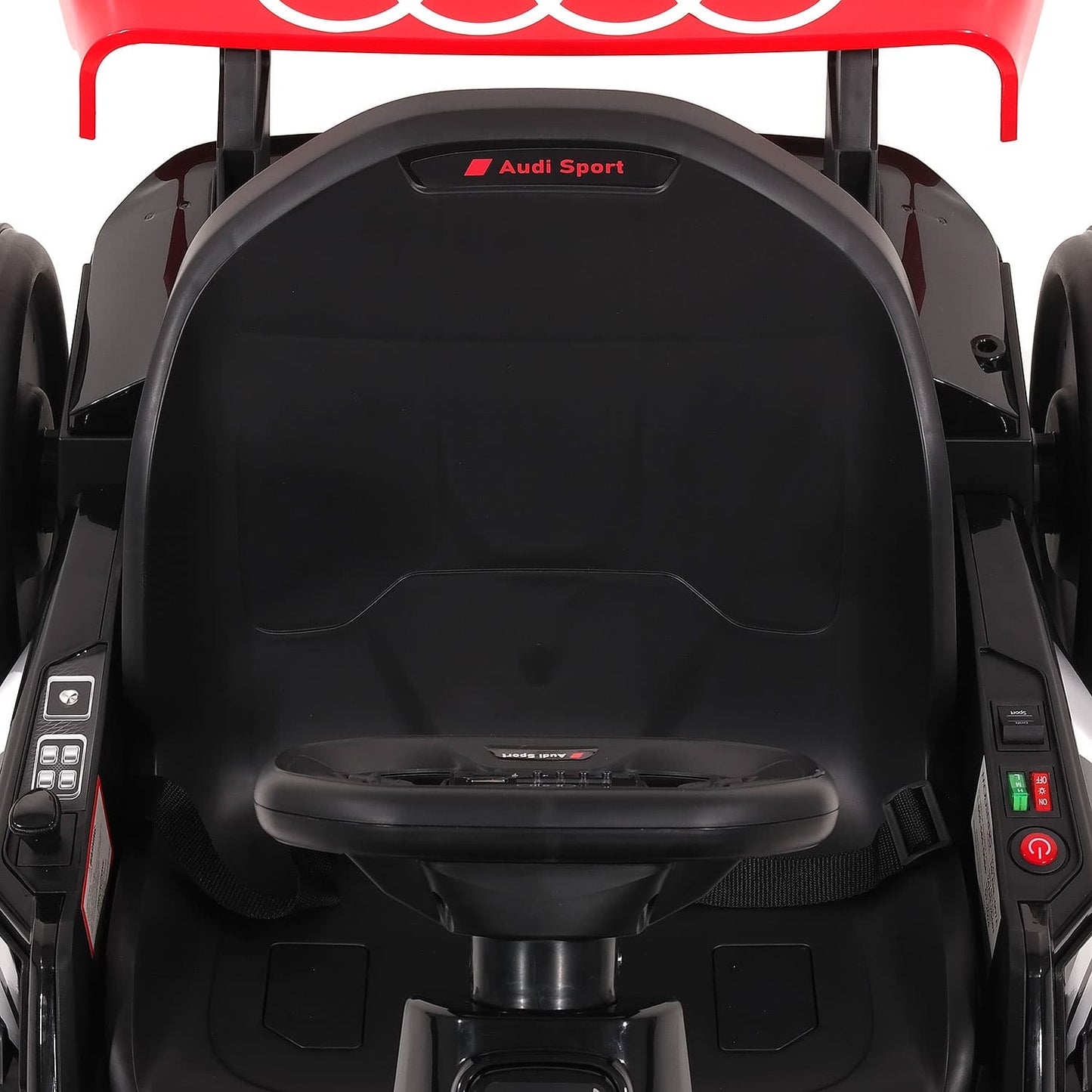 Audi Sport 24V Big Kids Drifting Ride-On Go Kart | White