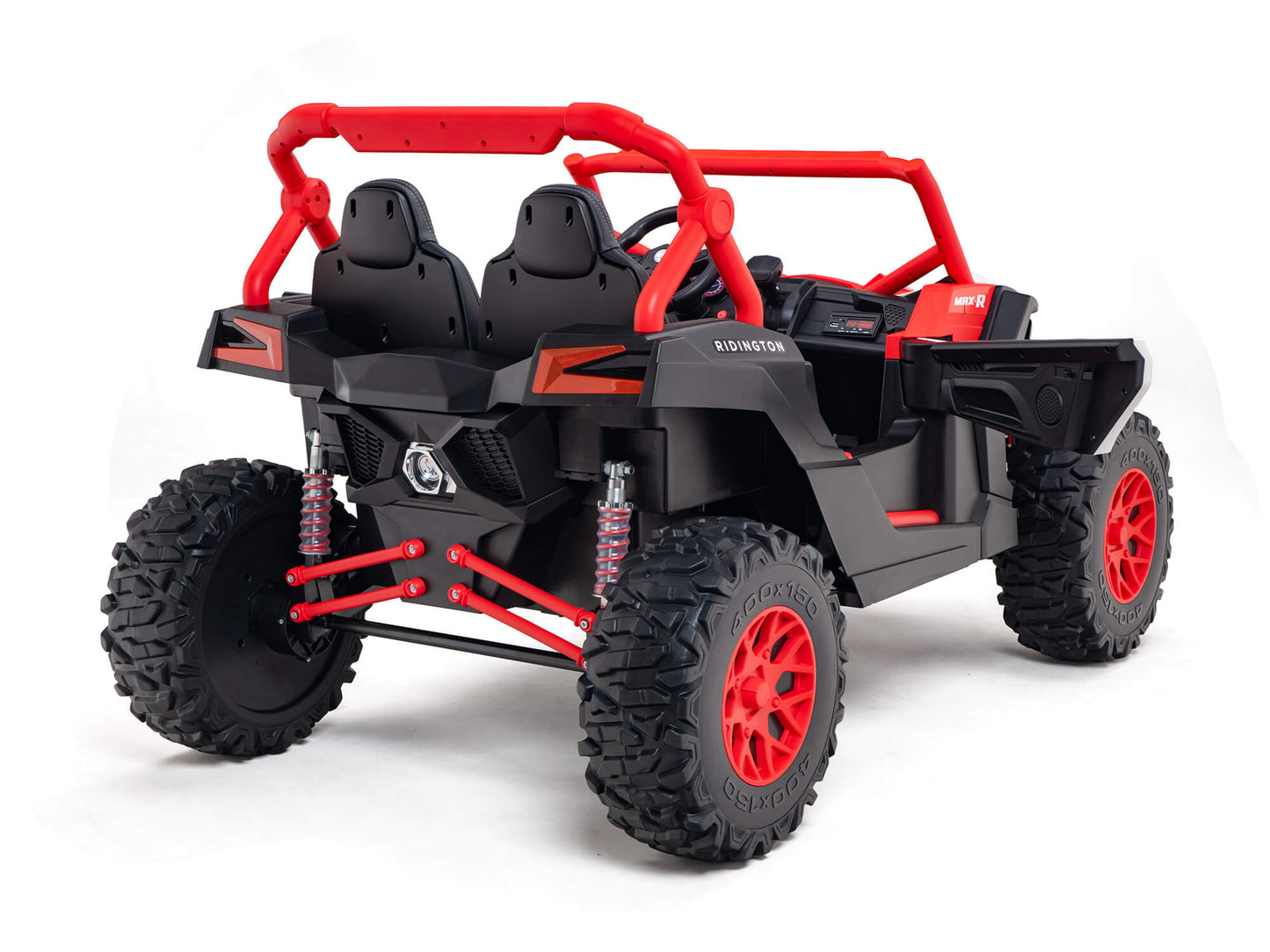 Ridington MAX-R 24V Kids Ride-On UTV Buggy with R/C Parental Remote | Red-White