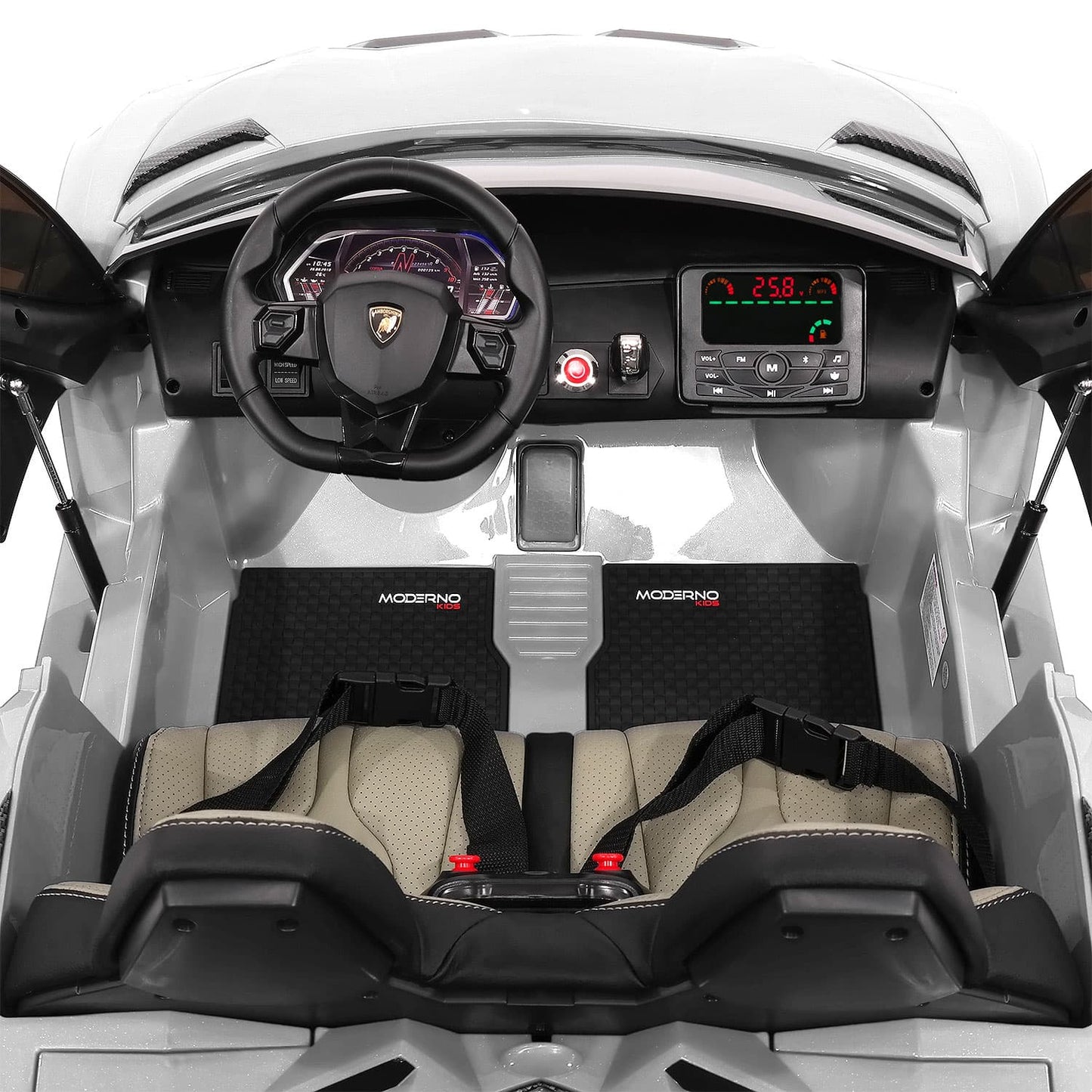 Lamborghini Aventador SVJ 24V Kids Ride-On Car with R/C Parental Remote | Green