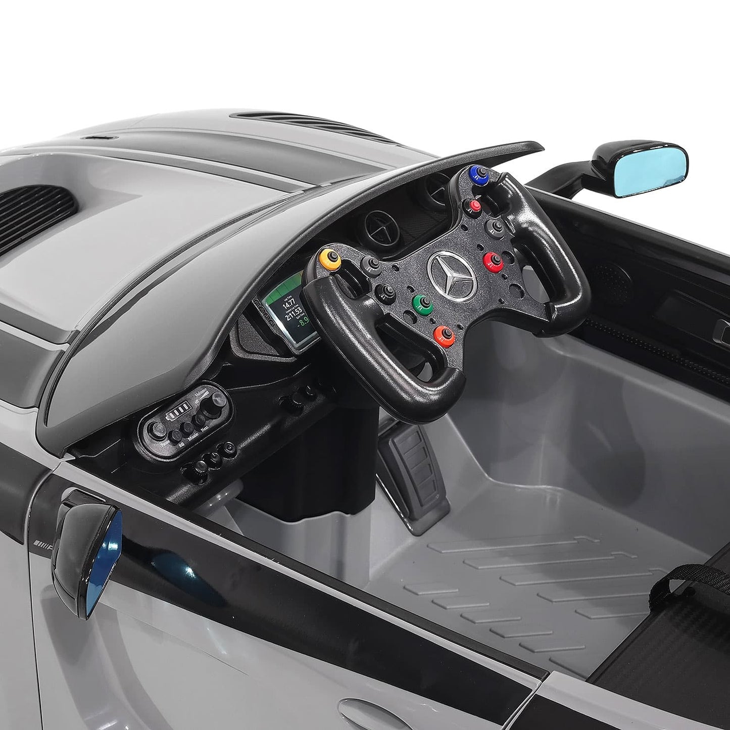 Mercedes AMG GT3 EVO 12V Kids Ride-On Car with R/C Parental Remote | Green