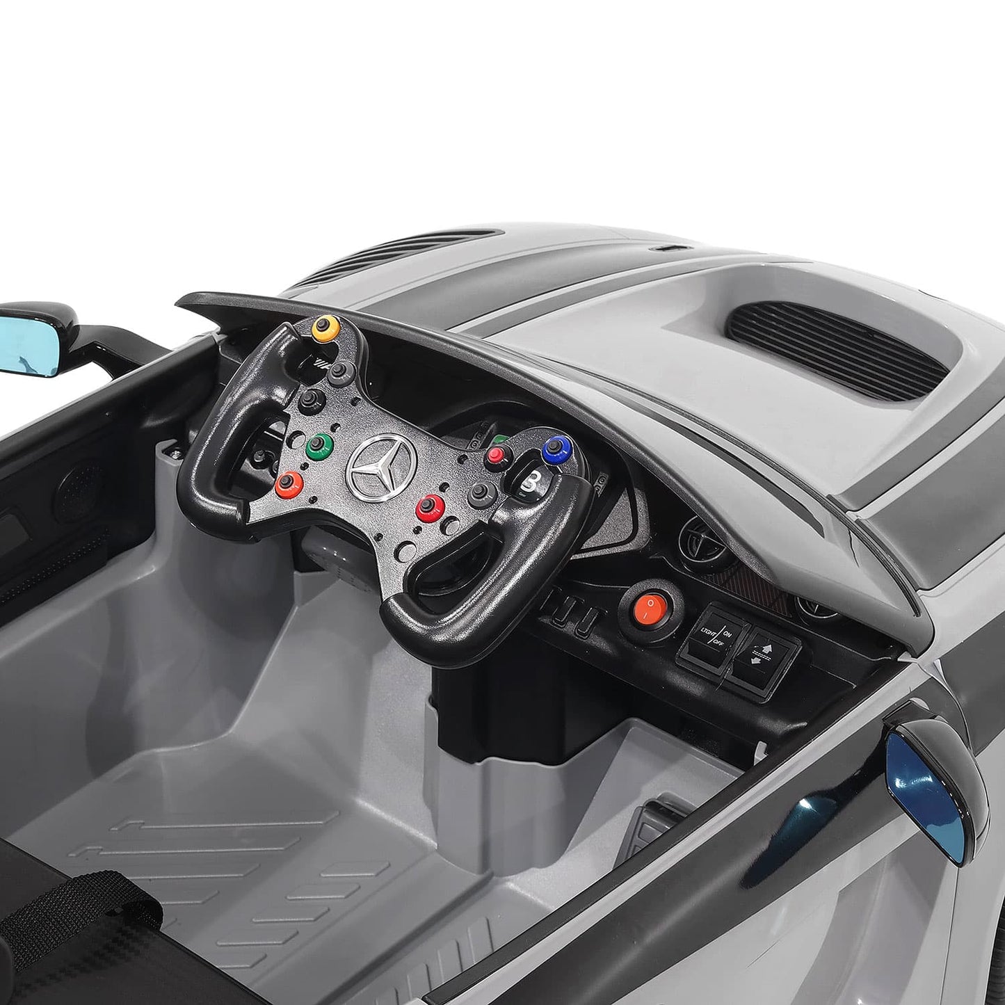 Mercedes AMG GT3 EVO 12V Kids Ride-On Car with R/C Parental Remote | Green