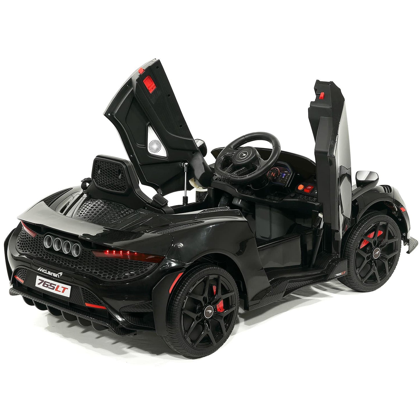 McLaren 765LT 12V Kids Ride-On Car with R/C Parental Remote | Black