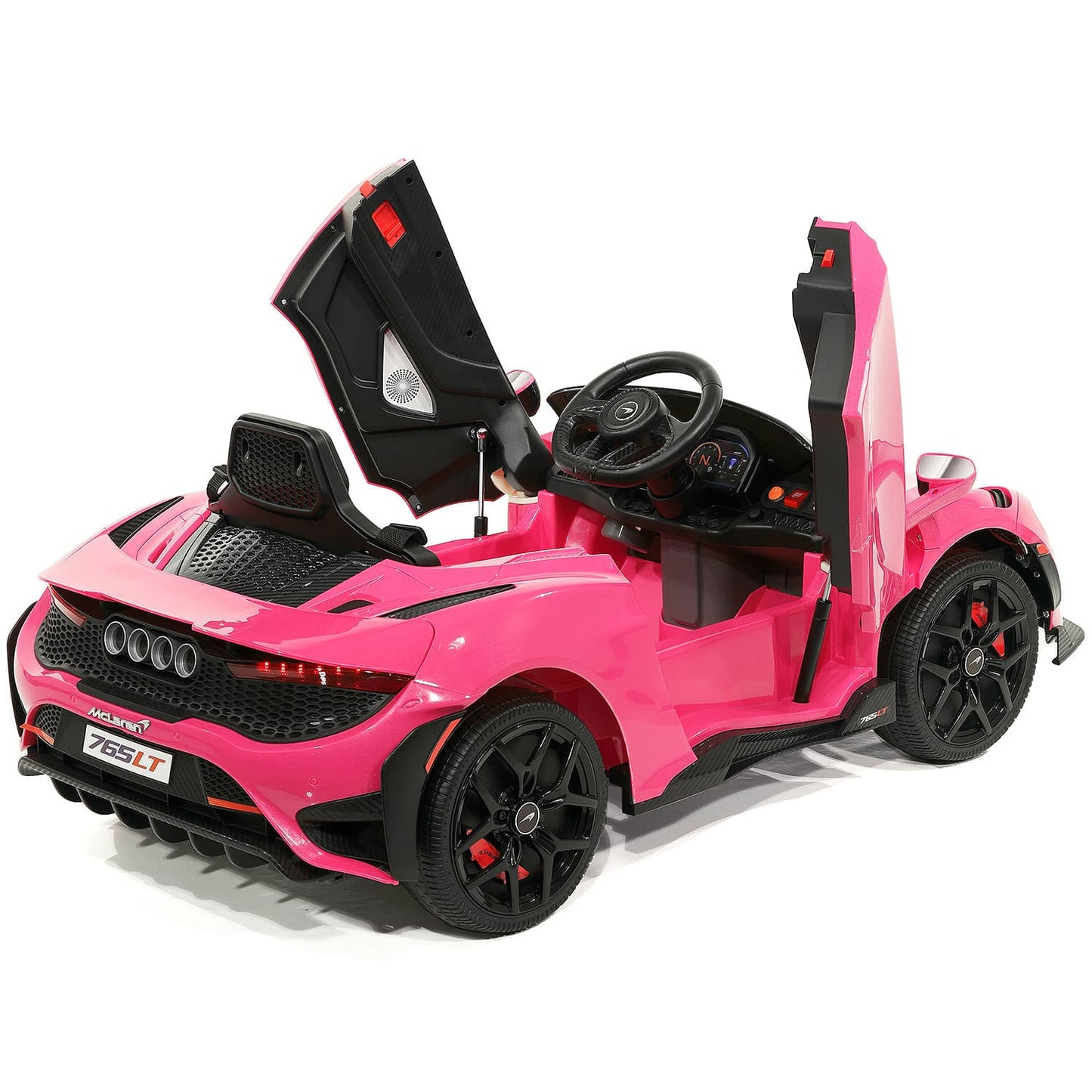 McLaren 765LT 12V Kids Ride-On Car with R/C Parental Remote | Pink