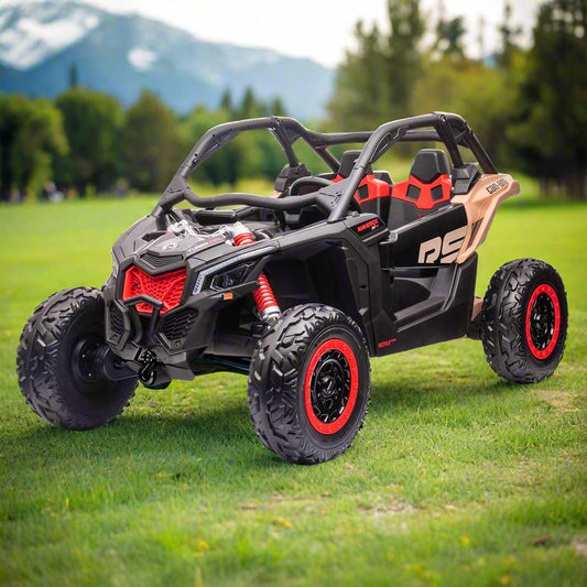 Can-Am Maverick XL Custom Edition 24V Kids Ride-On UTV Buggy Car | Desert Tan