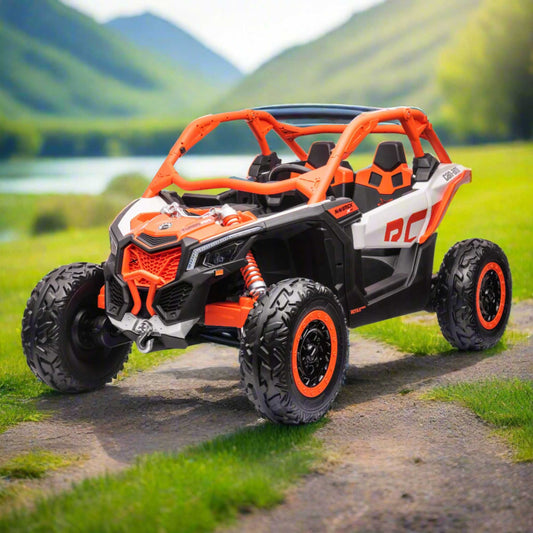 Can-Am Maverick XL Custom Edition 24V Kids Ride-On UTV Buggy Car | Orange