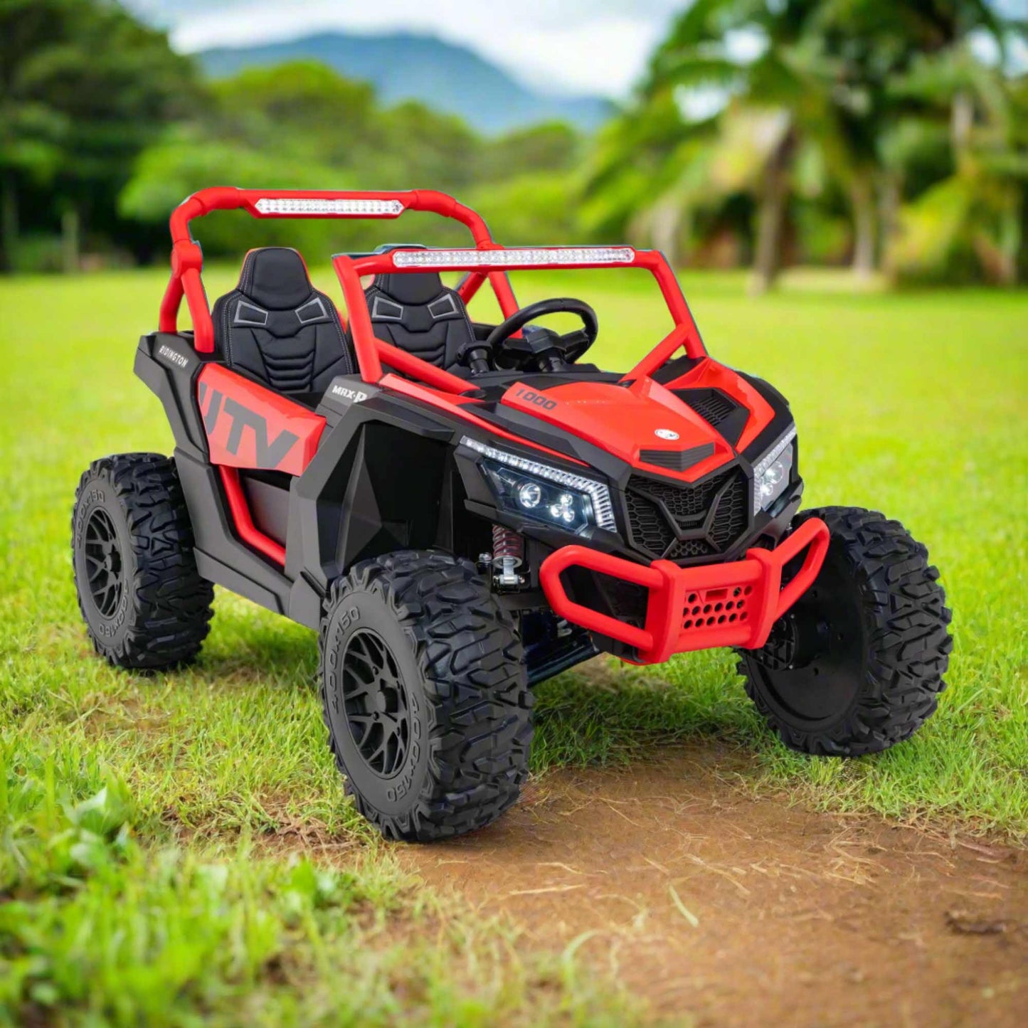 Ridington MAX-R 24V Kids Ride-On UTV Buggy with R/C Parental Remote | Red