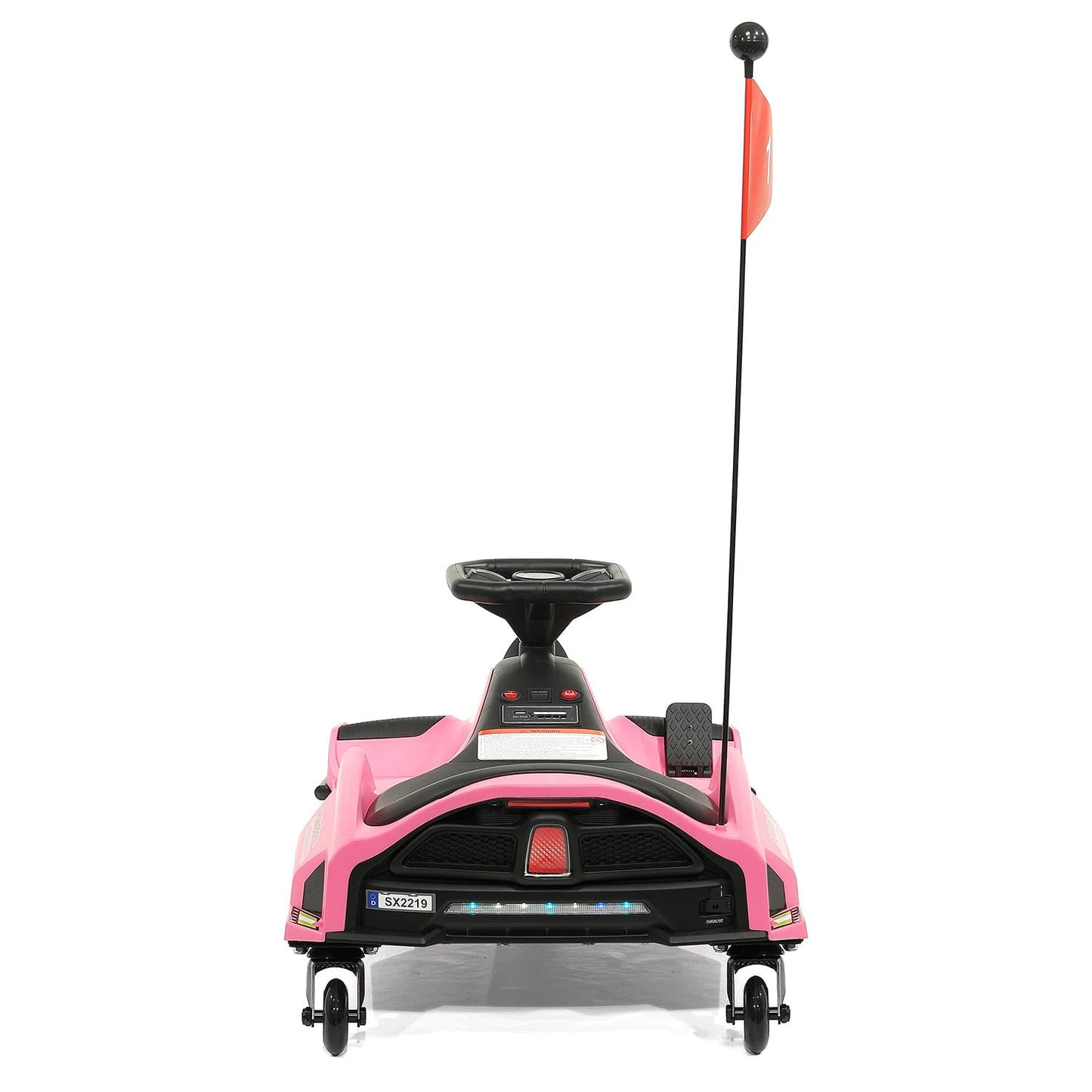 360° Drift Glider 24V Kids Ride-On Go-Kart | Pink