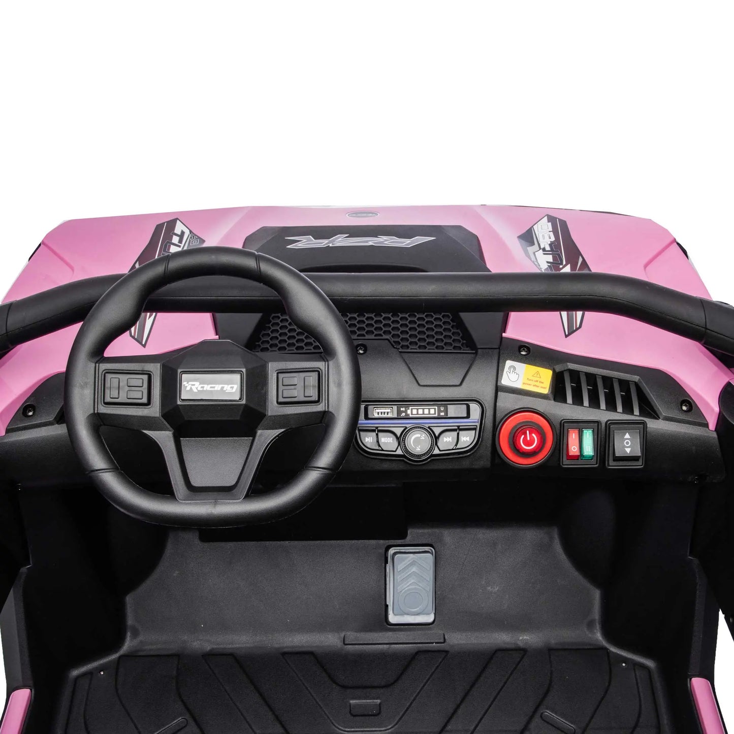 Trail Runner 24V 4WD Kids Ride-On UTV with R/C Parental Remote | Pink