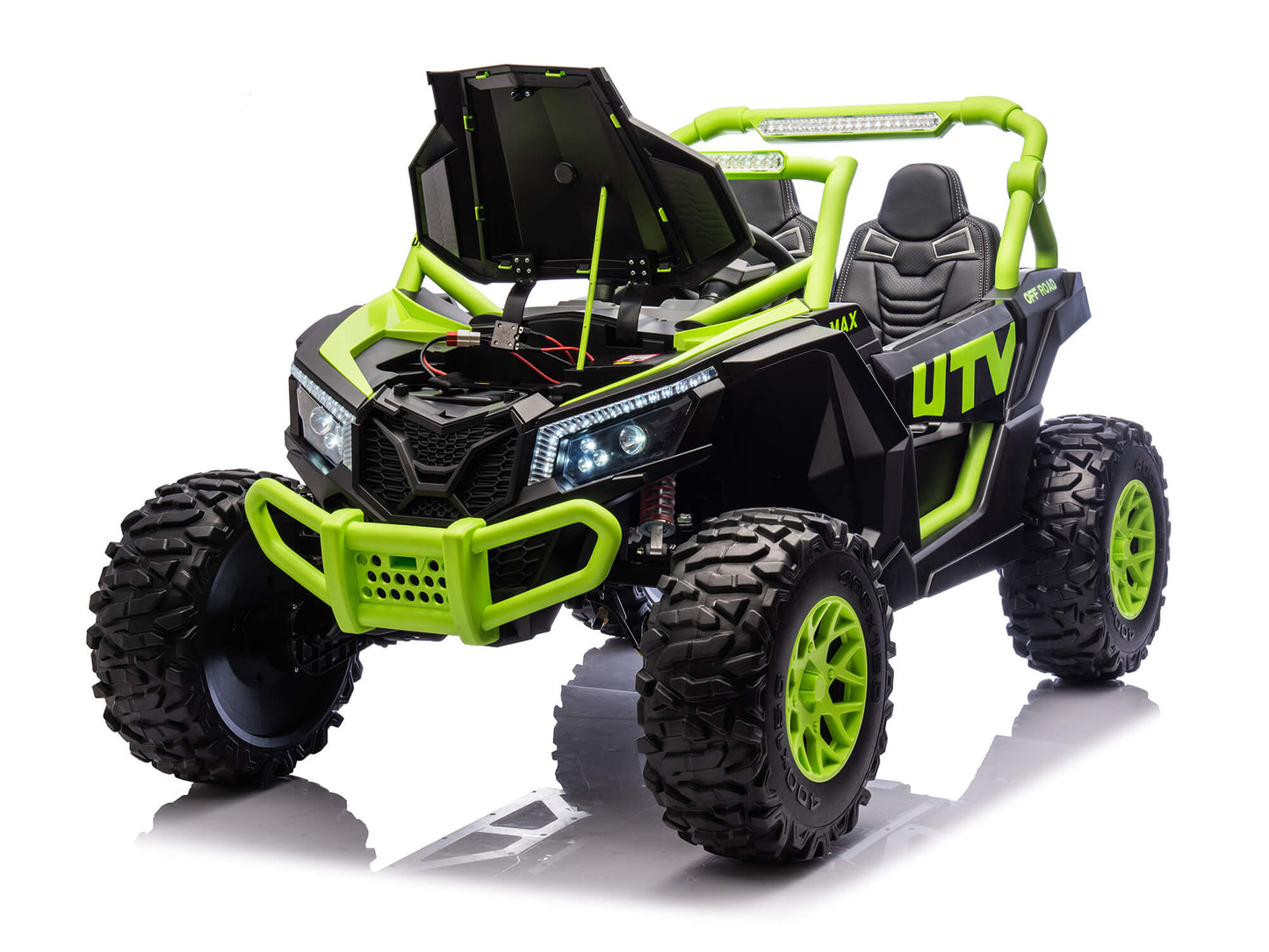 Ridington MAX-R 24V Kids Ride-On UTV Buggy with R/C Parental Remote | Green