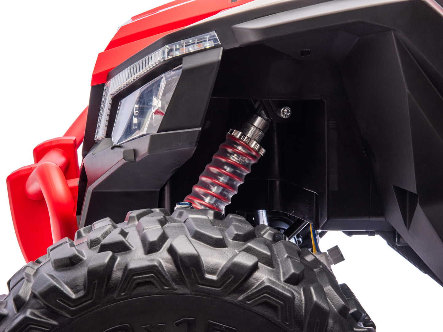 Ridington MAX-R 24V Kids Ride-On UTV Buggy with R/C Parental Remote | Red-White
