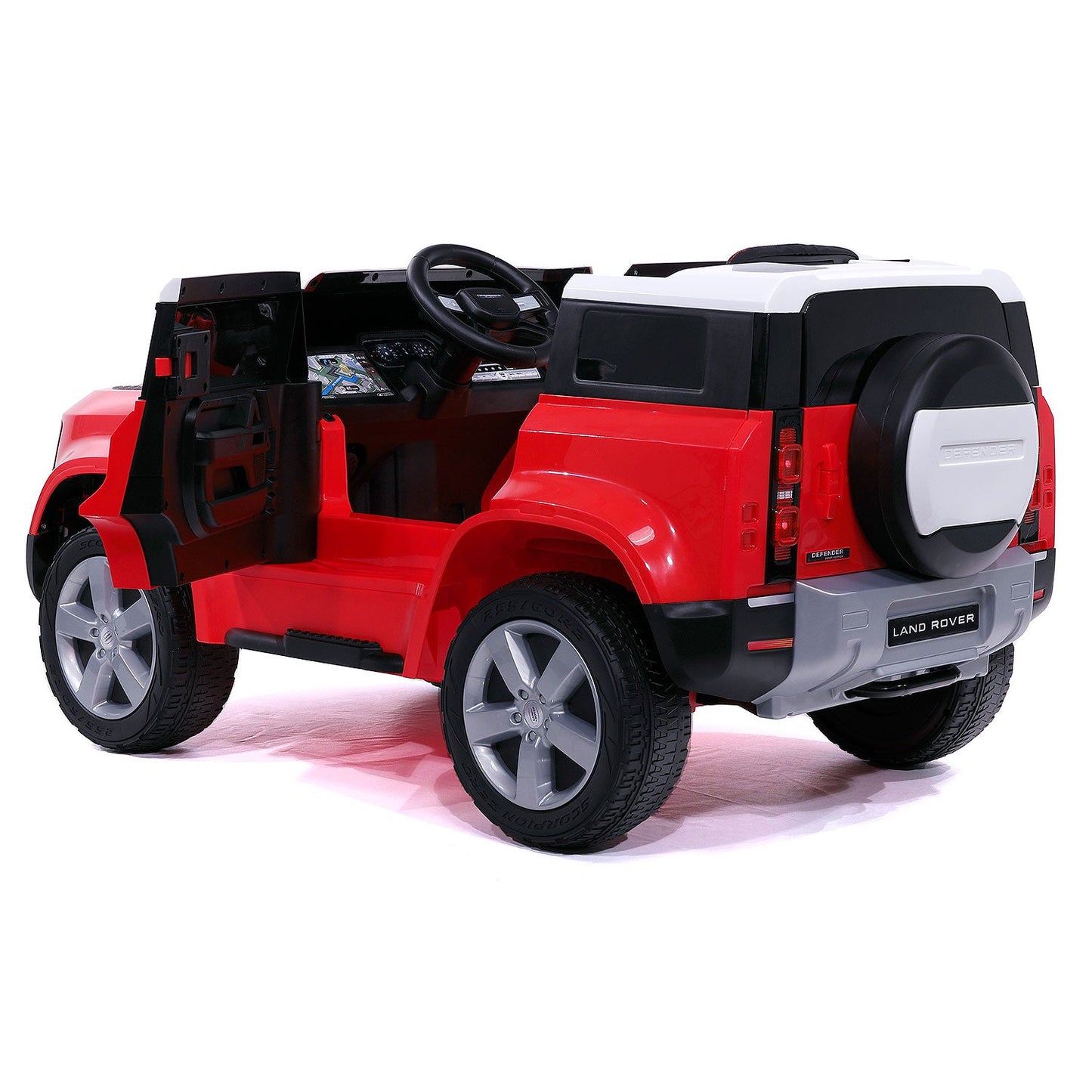 Land Rover Defender 12V Kids Ride-On Car with R/C Parental Remote | Red