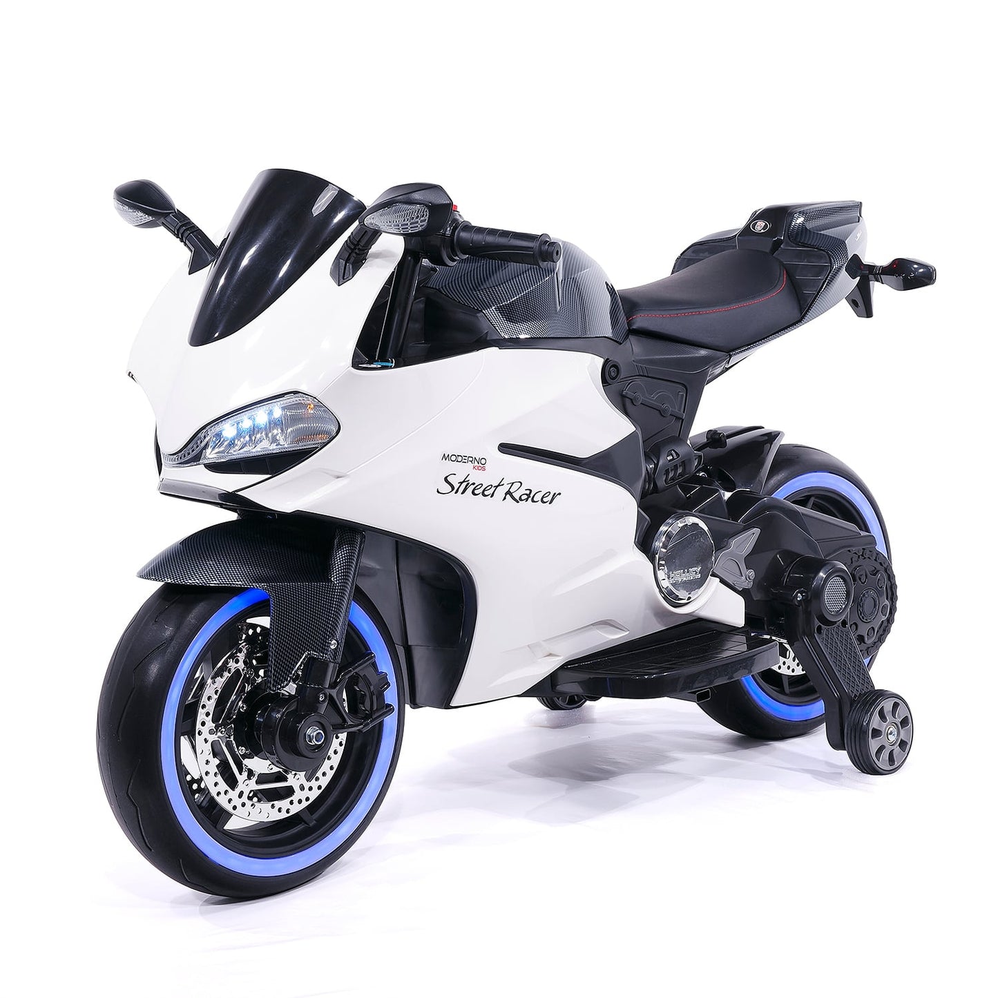 Street Racer 12V Electric Kids Ride-On Motorcycle | Black