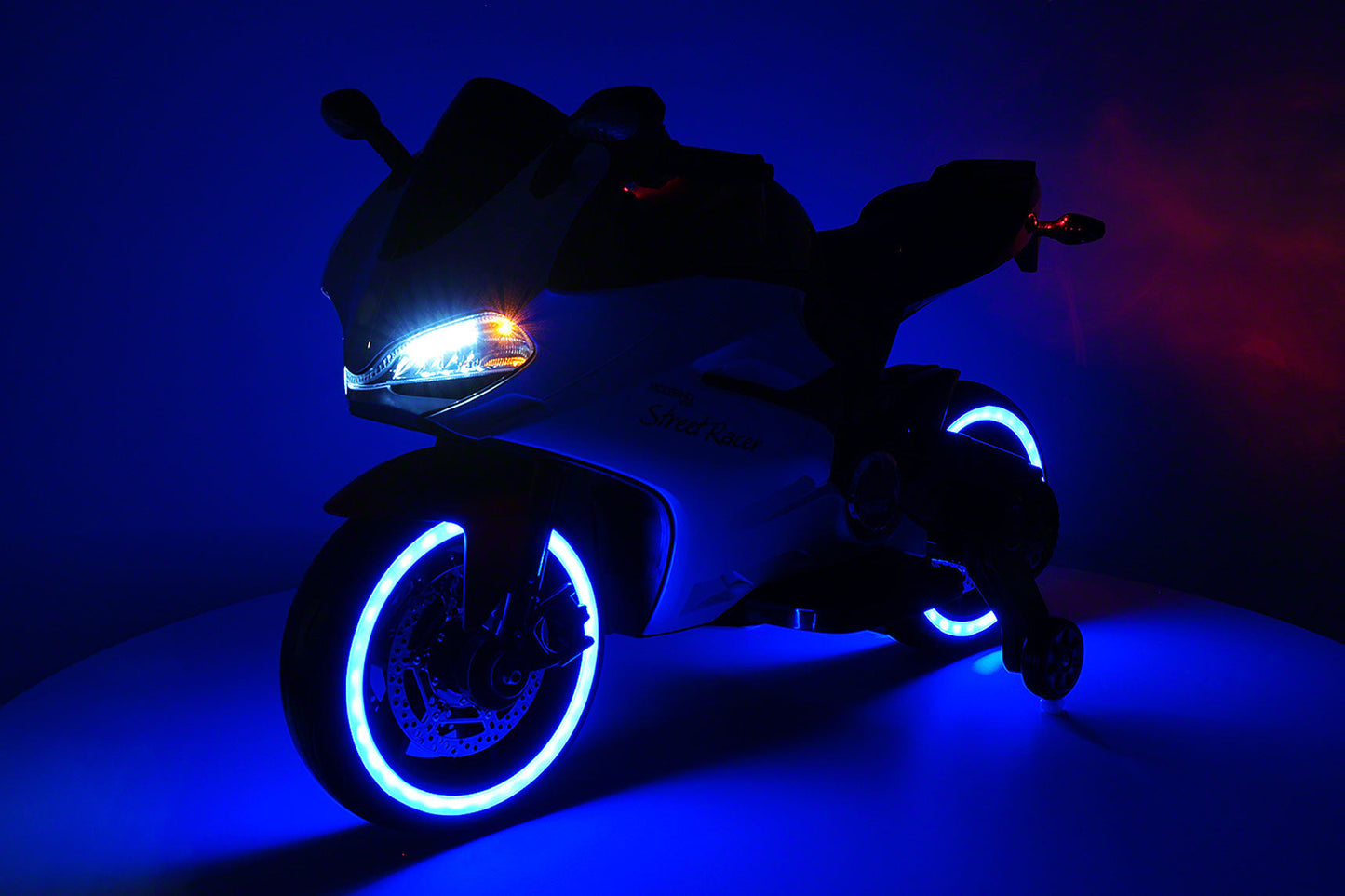 Street Racer 12V Electric Kids Ride-On Motorcycle | Blue