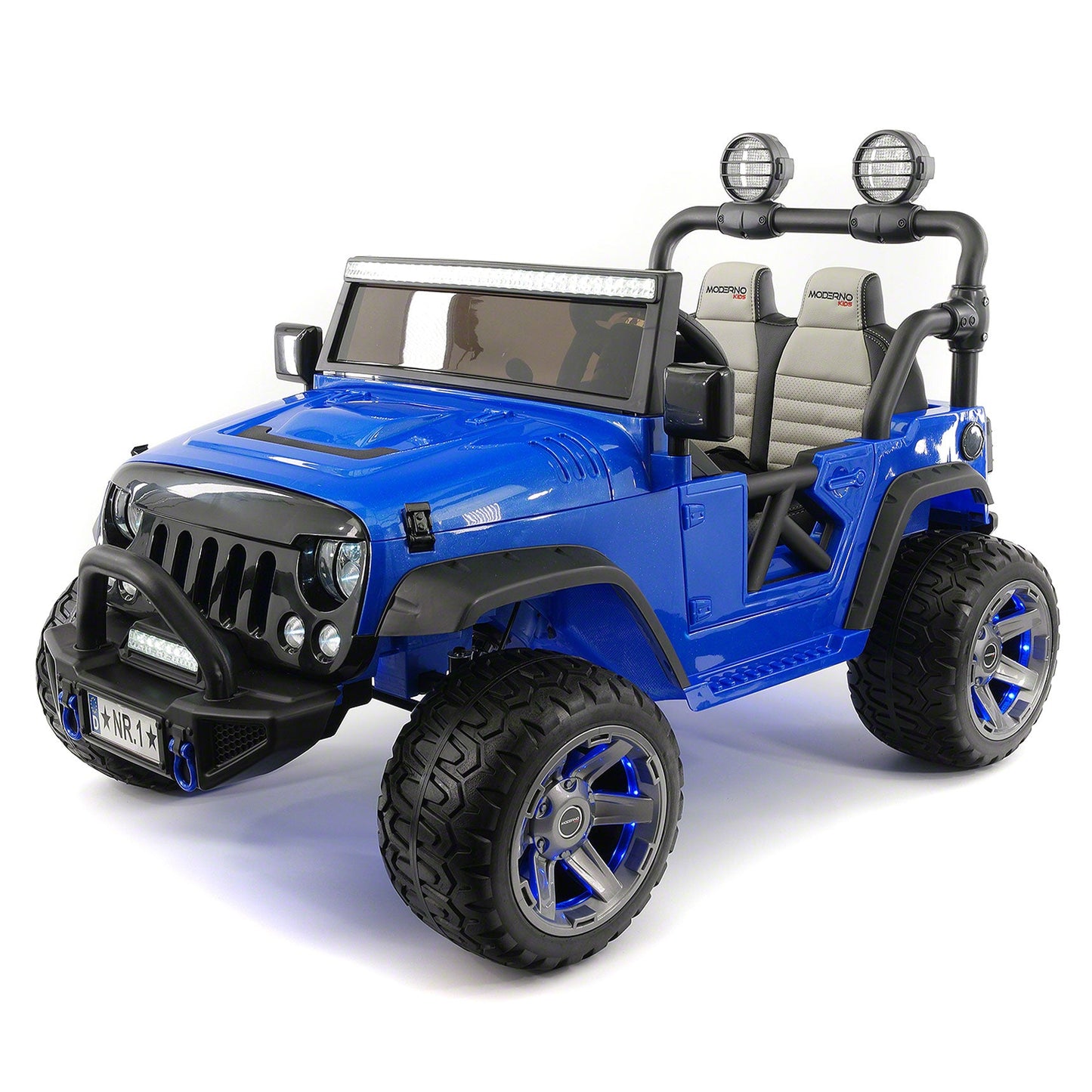 Trail Explorer 12V Kids Ride-On Car Truck with R/C Parental Remote + Spare Battery | Blue