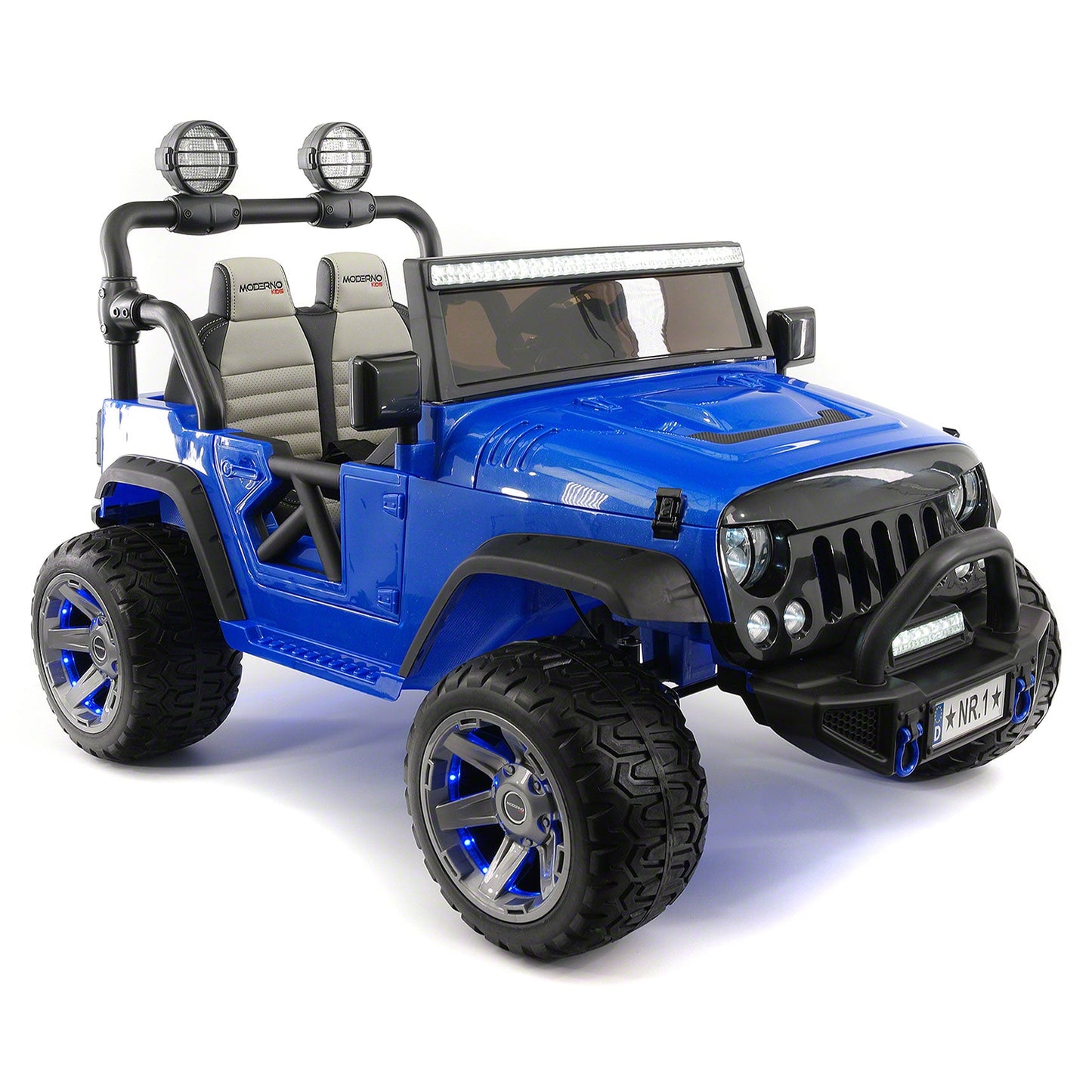 Trail Explorer 12V Kids Ride-On Car Truck with R/C Parental Remote | Blue