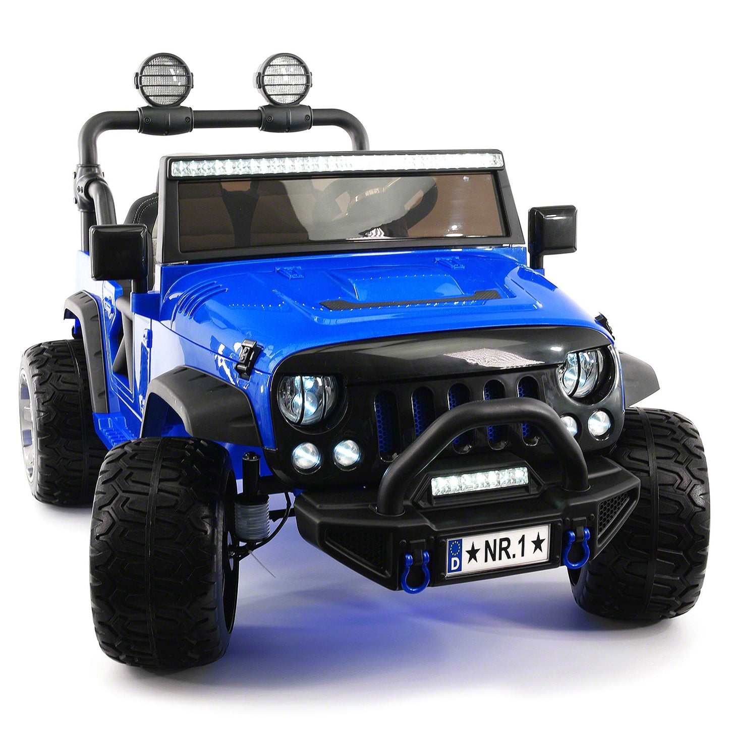 Trail Explorer 12V Kids Ride-On Car Truck with R/C Parental Remote + Spare Battery | Blue