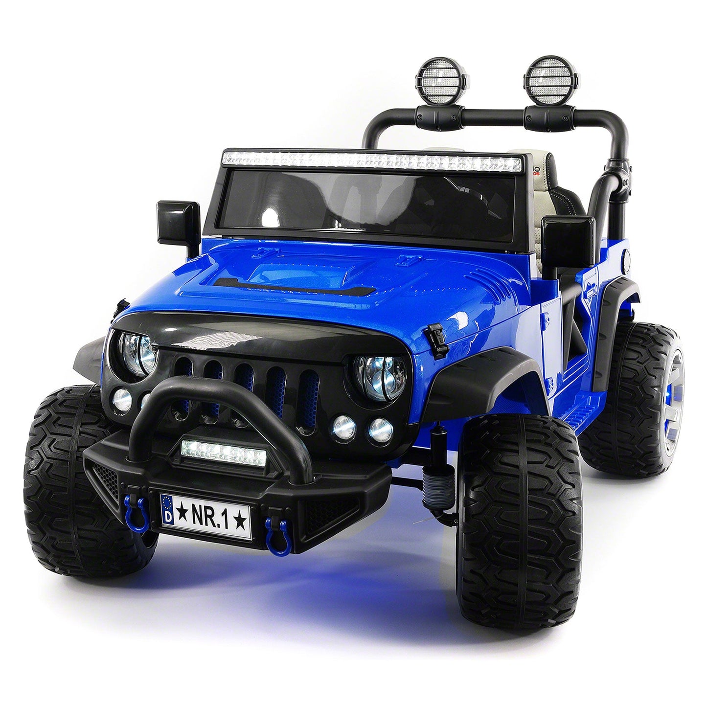 Trail Explorer 12V Kids Ride-On Car Truck with R/C Parental Remote | Blue