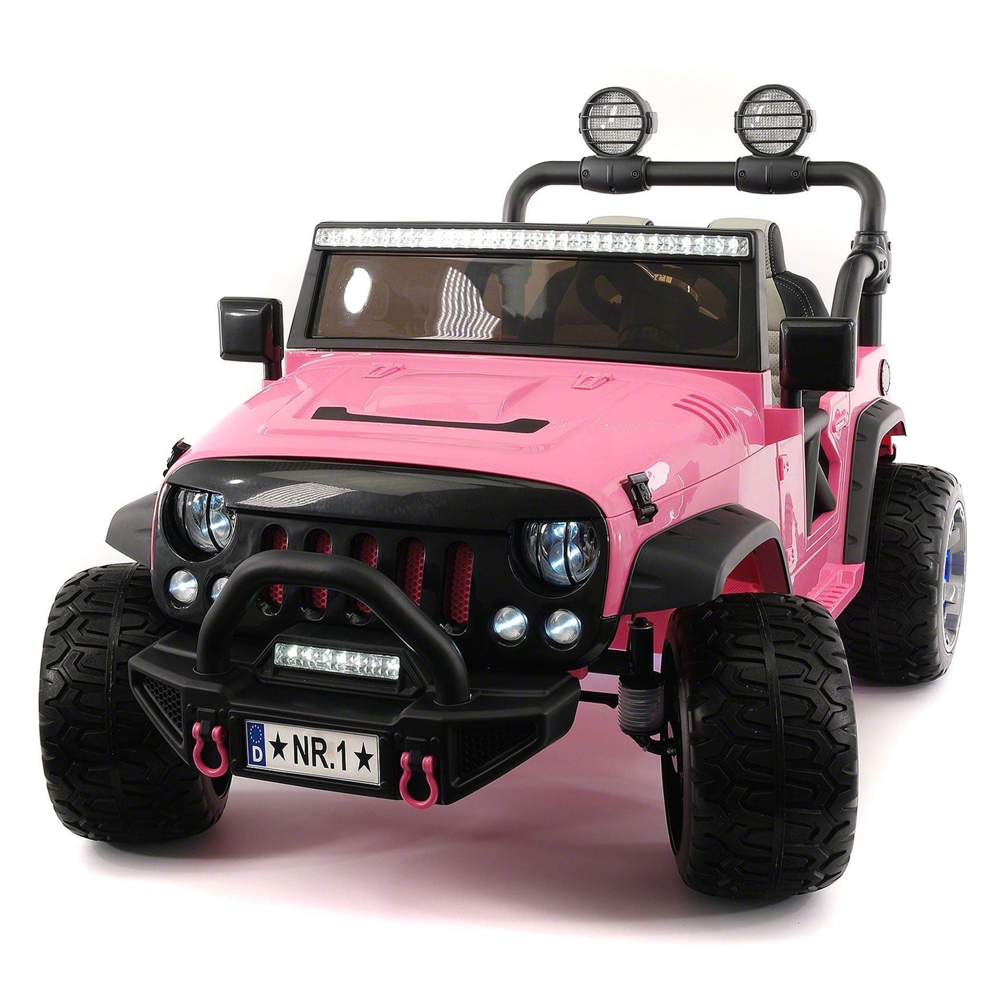 Trail Explorer 24V Kids Ride-On Car Truck with R/C Parental Remote | Pink