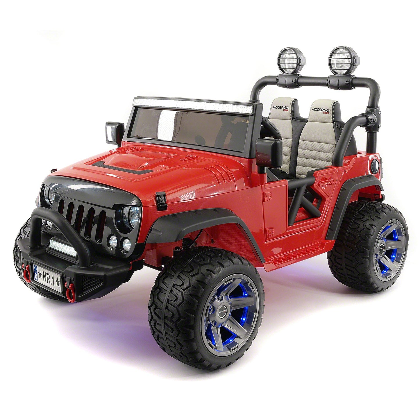 Trail Explorer 12V Kids Ride-On Car Truck with R/C Parental Remote + Spare Battery | Cherry Red