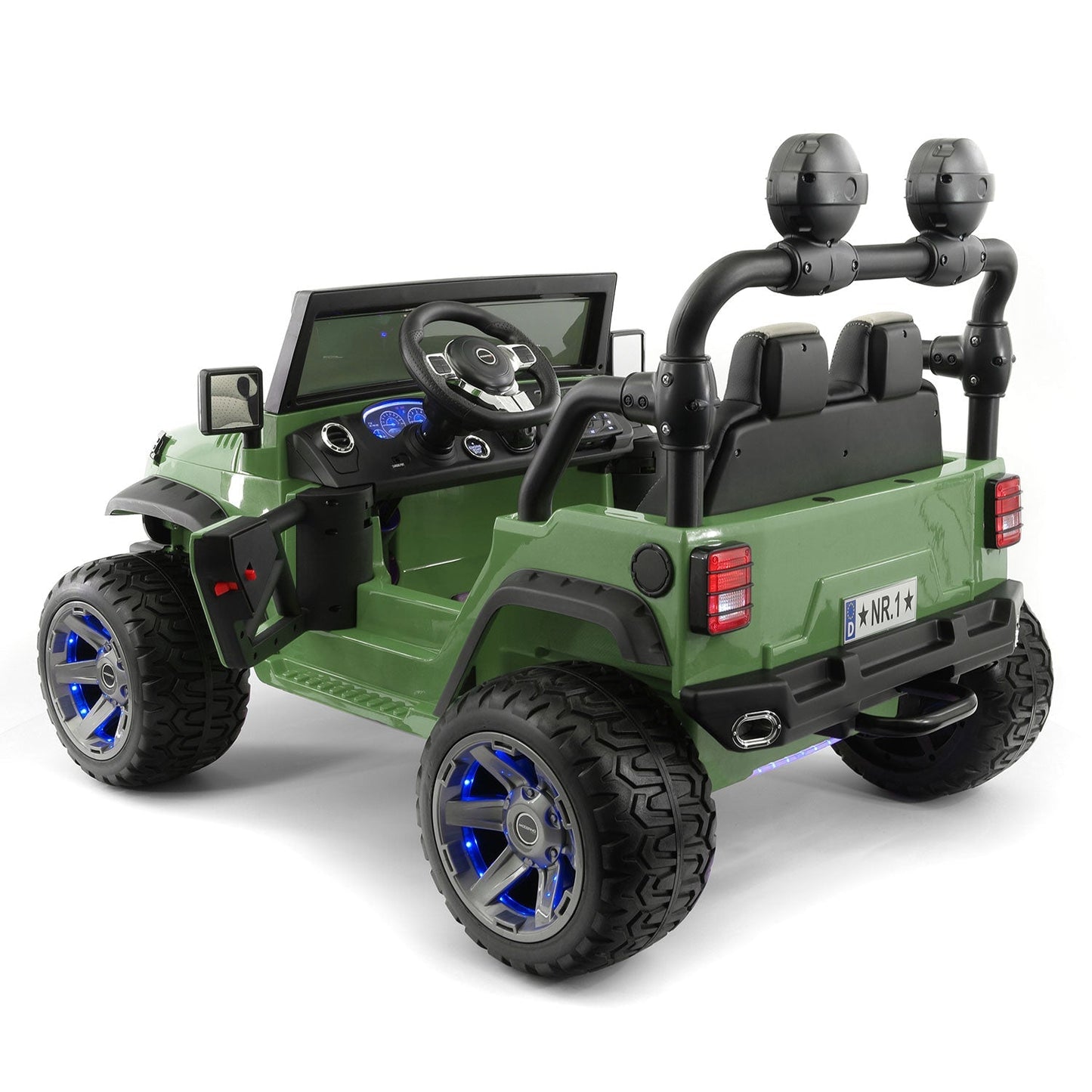 Trail Explorer 24V Kids Ride-On Car Truck with R/C Parental Remote | Olive Green