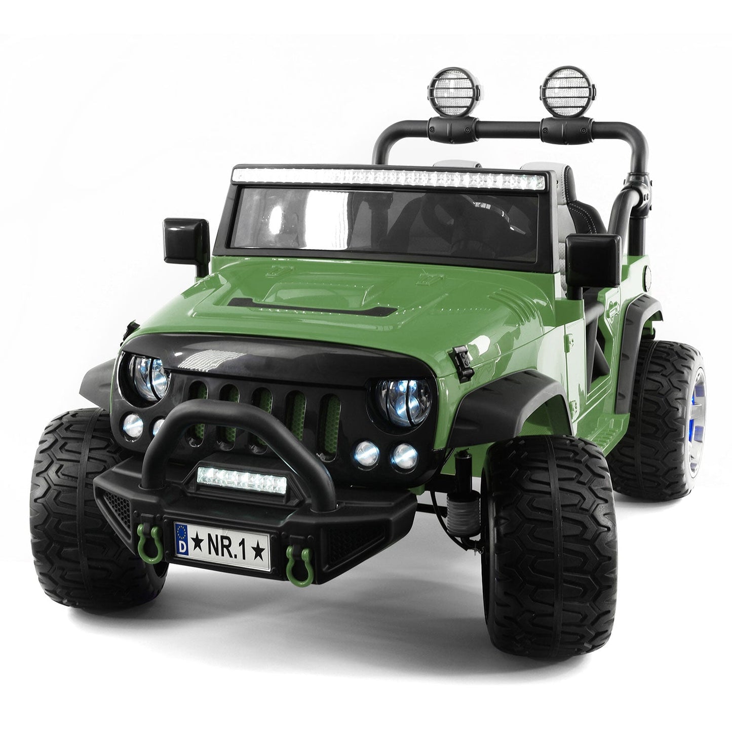 Trail Explorer 24V Kids Ride-On Car Truck with R/C Parental Remote | Olive Green