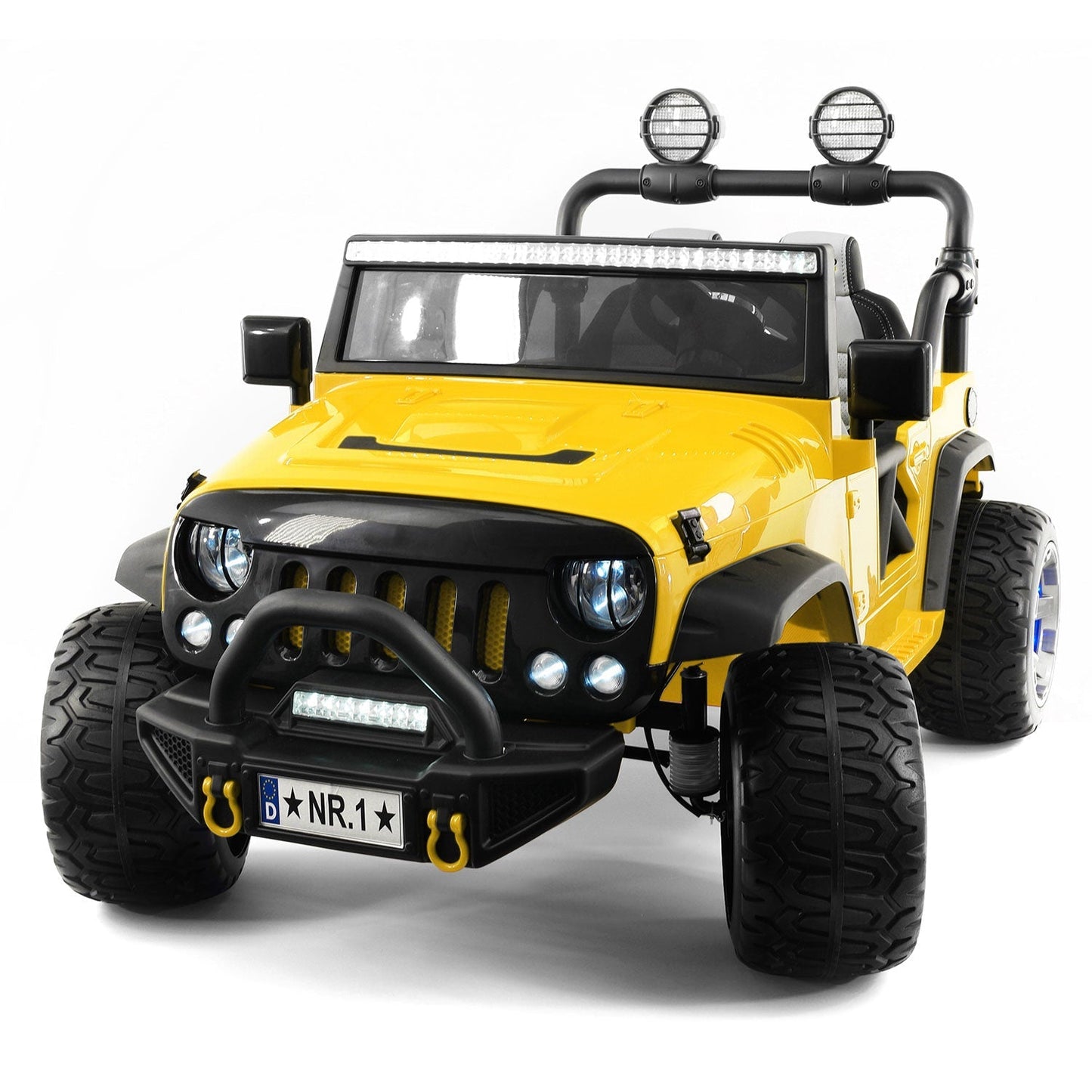 Trail Explorer 24V Kids Ride-On Car Truck with R/C Parental Remote | Yellow