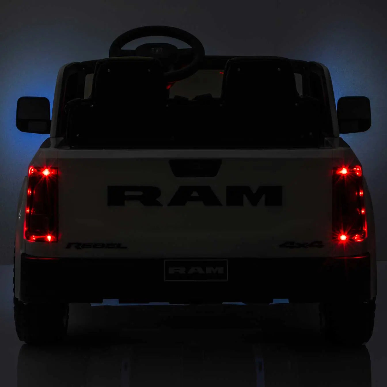Dodge Ram 2500 Rebel 24V Kids Ride-On Car Truck with R/C Parental Remote | Black