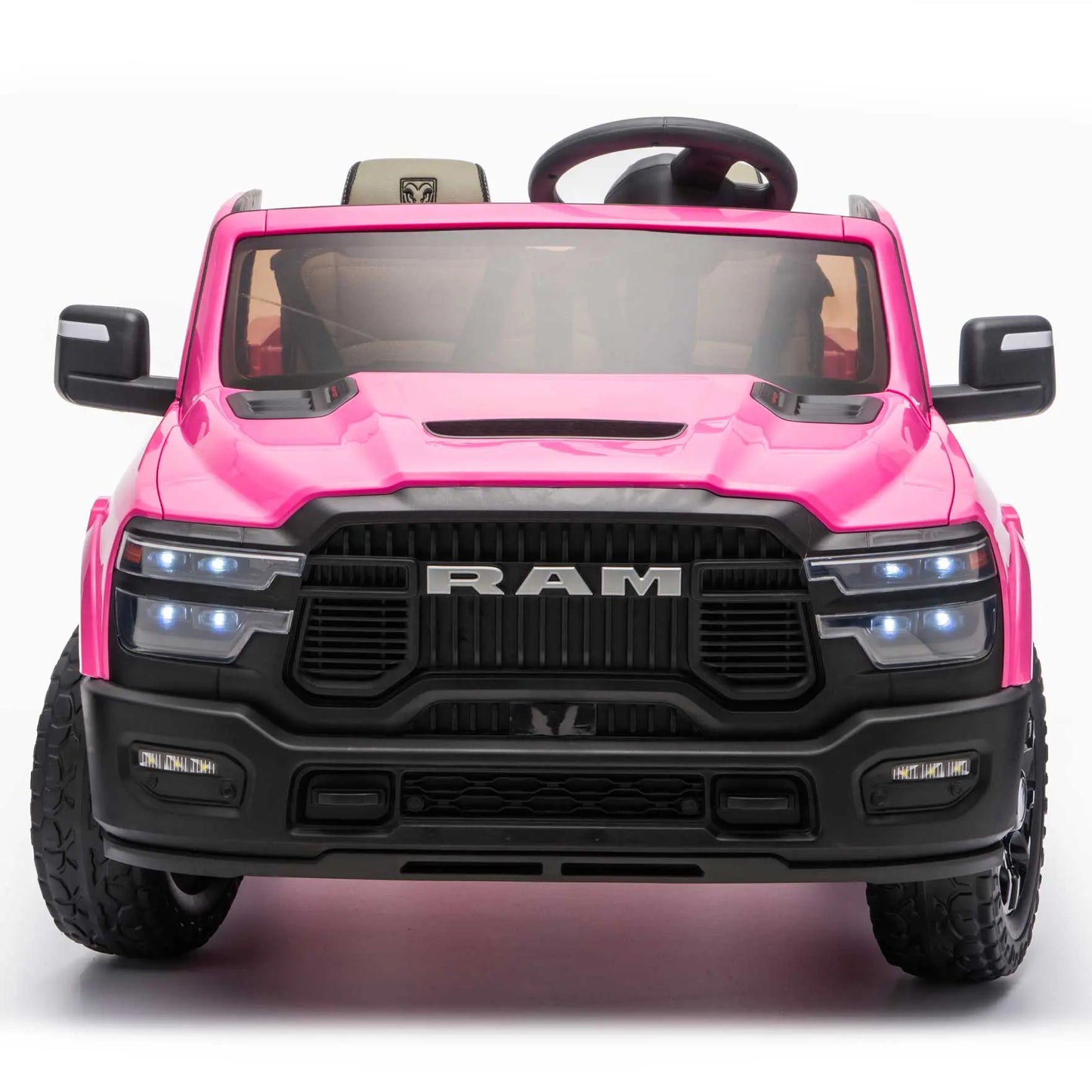 Dodge Ram 2500 Rebel 24V Kids Ride-On Car Truck with R/C Parental Remote | Pink
