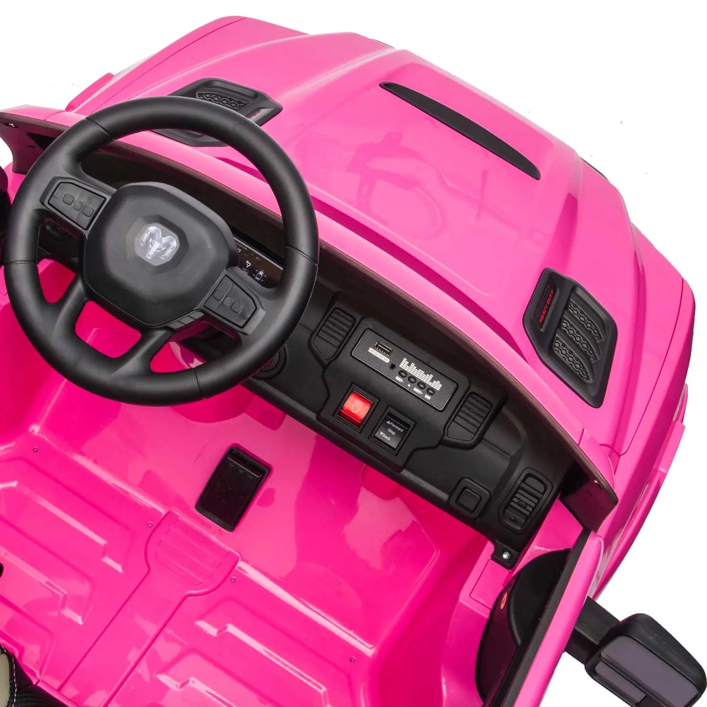 Dodge Ram 2500 Rebel 24V Kids Ride-On Car Truck with R/C Parental Remote | Pink
