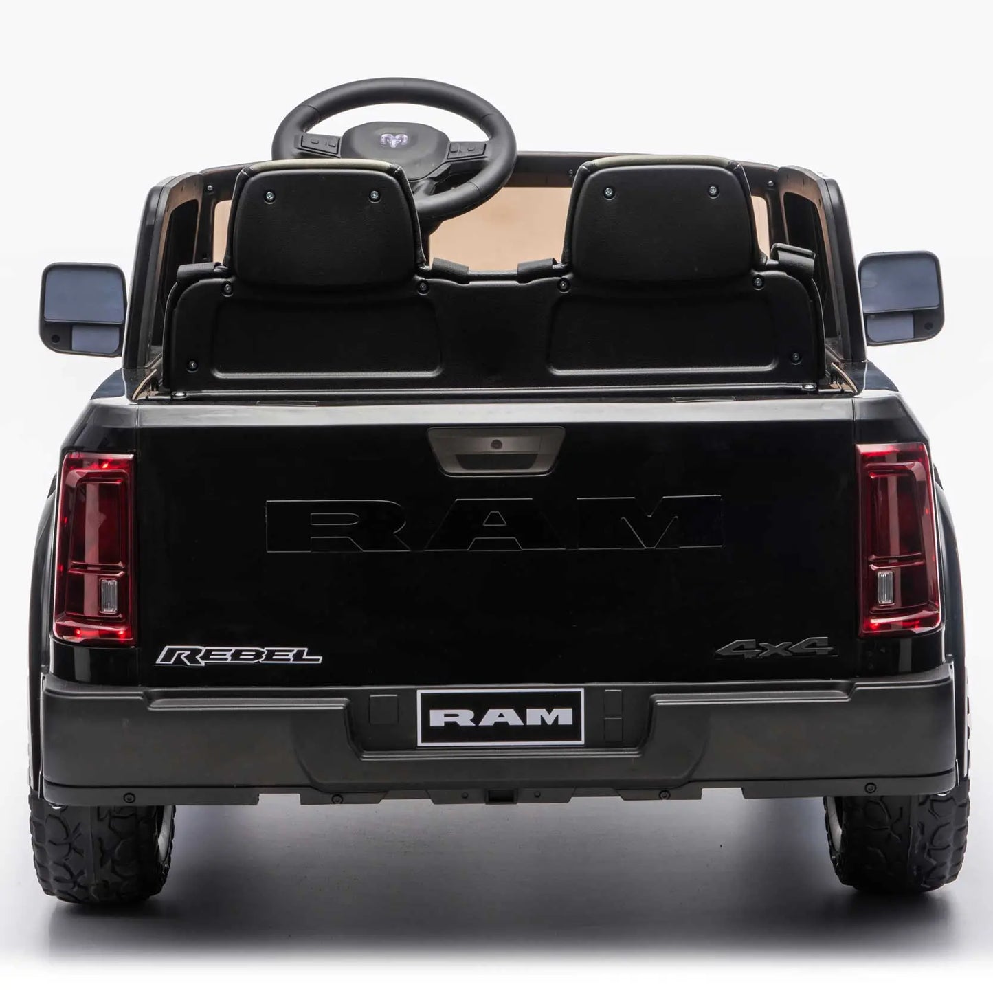 Dodge Ram 2500 Rebel 24V Kids Ride-On Car Truck with R/C Parental Remote | Black