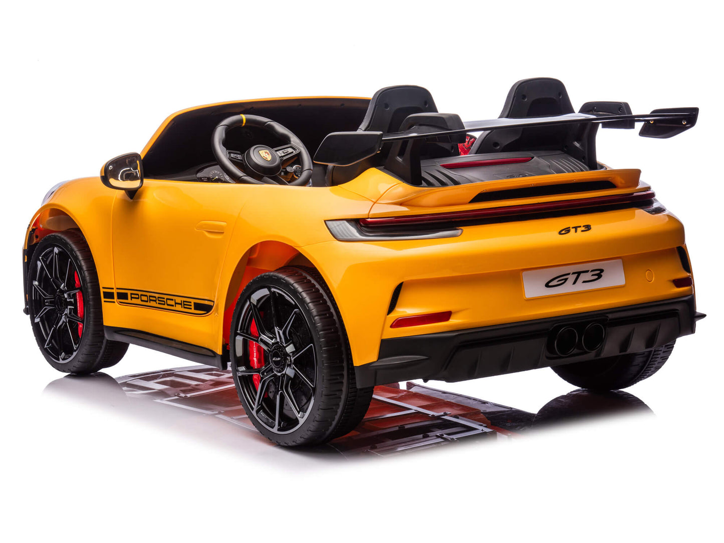 Porsche 911 GT3 24V Kids 2 (Two) Seater Ride On Car | Yellow