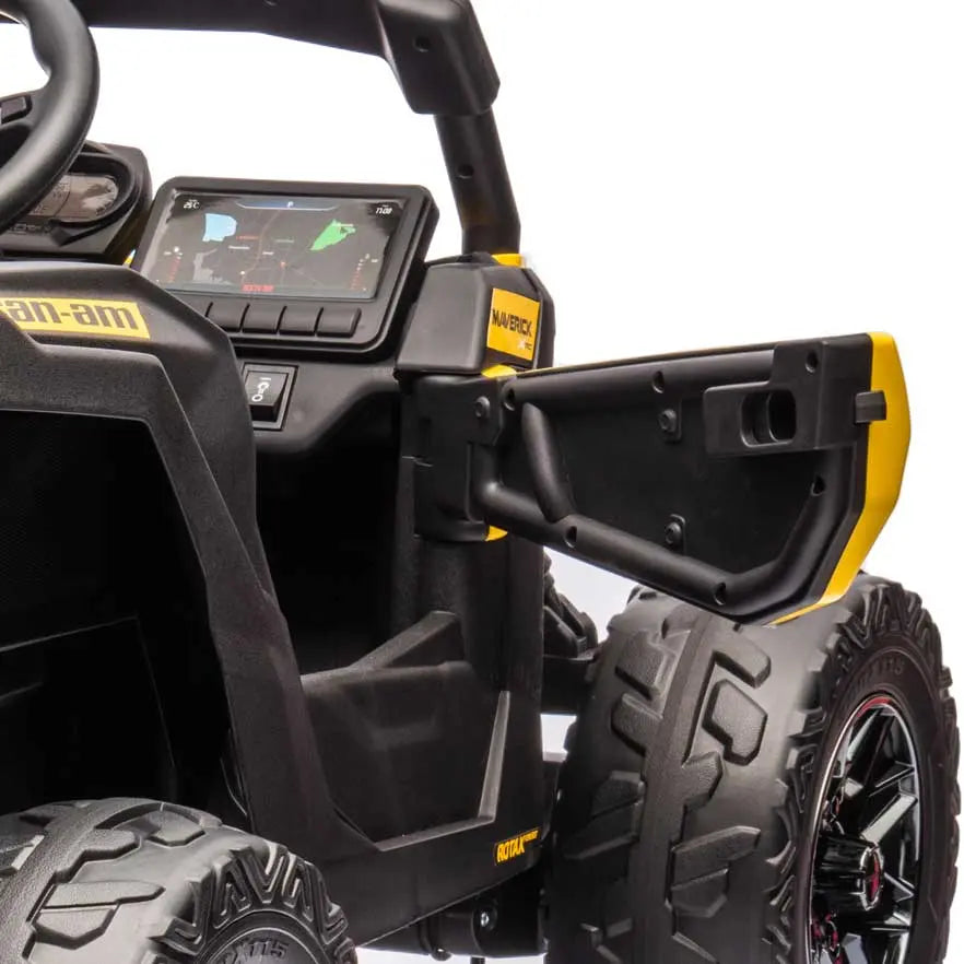 Can-Am Maverick Custom Edition 24V Kids Ride-On UTV Buggy Car | Yellow