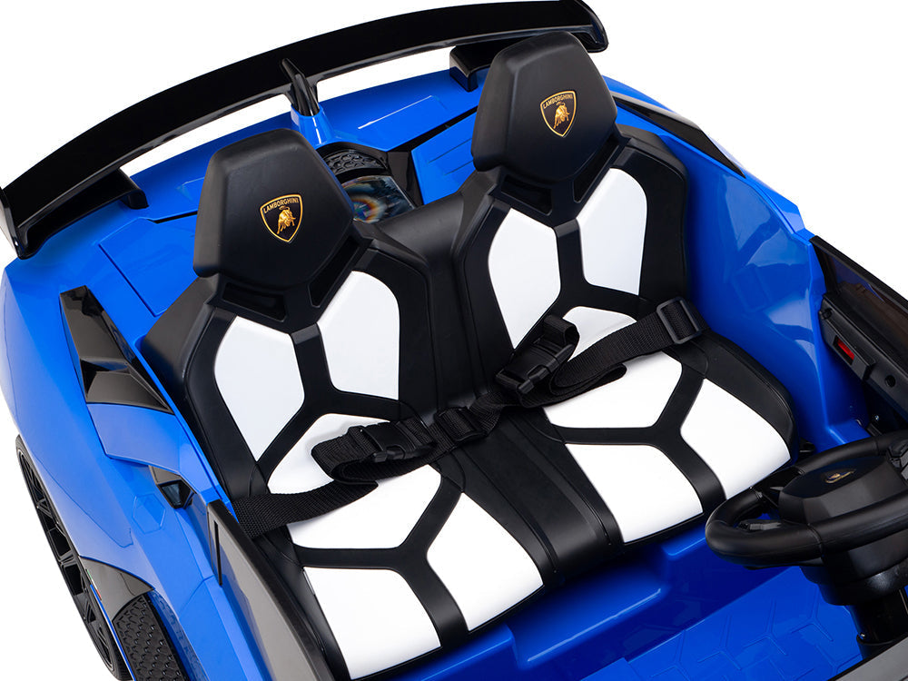 Lamborghini Aventador SVJ Drift Edition 24V Kids Ride-On Car with R/C Parental Remote | Blue