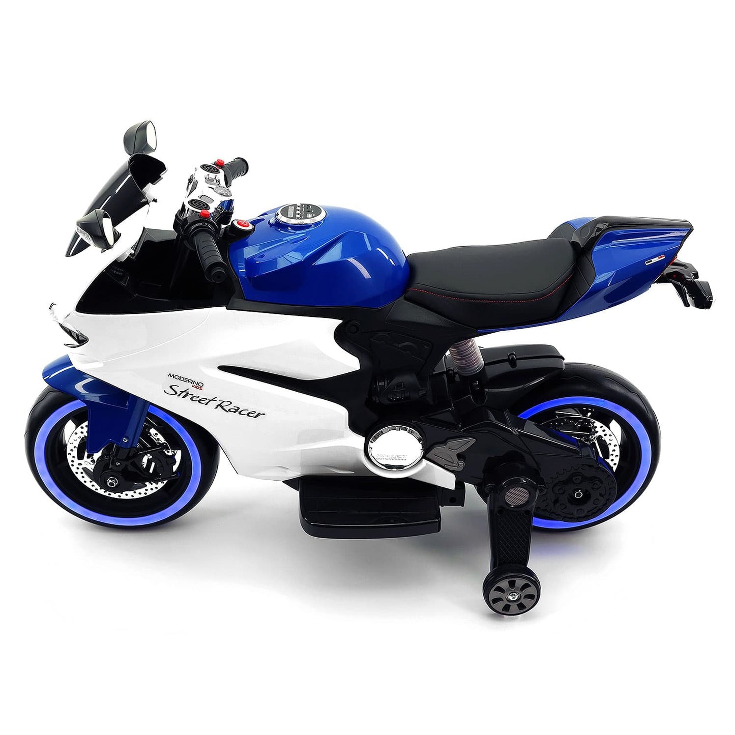 Street Racer 12V Electric Kids Ride-On Motorcycle | Blue