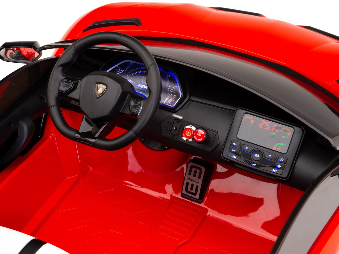 Lamborghini Aventador SVJ Drift Edition 24V Kids Ride-On Car with R/C Parental Remote | Red