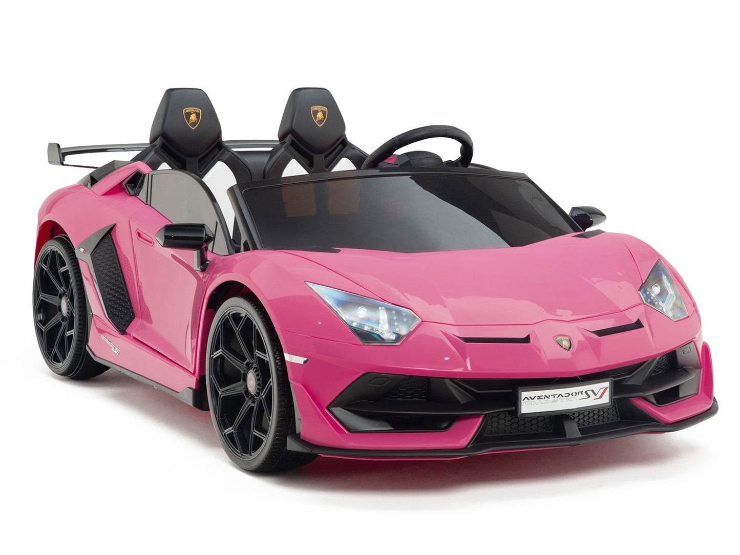 Lamborghini Aventador SVJ Drift Edition 24V Kids Ride-On Car with R/C Parental Remote | Pink