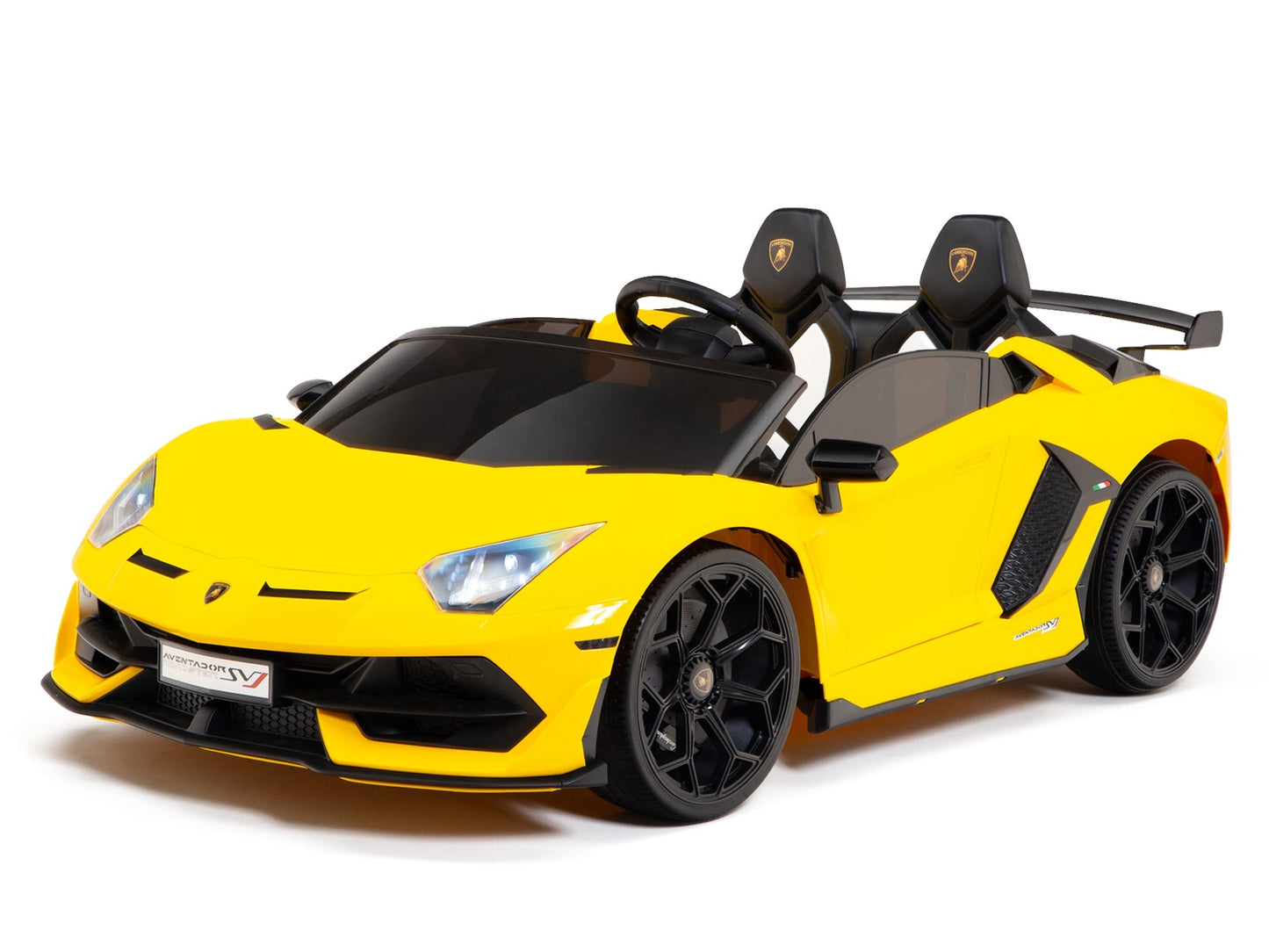Lamborghini Aventador SVJ Drift Edition 24V Kids Ride-On Car with R/C Parental Remote | Yellow