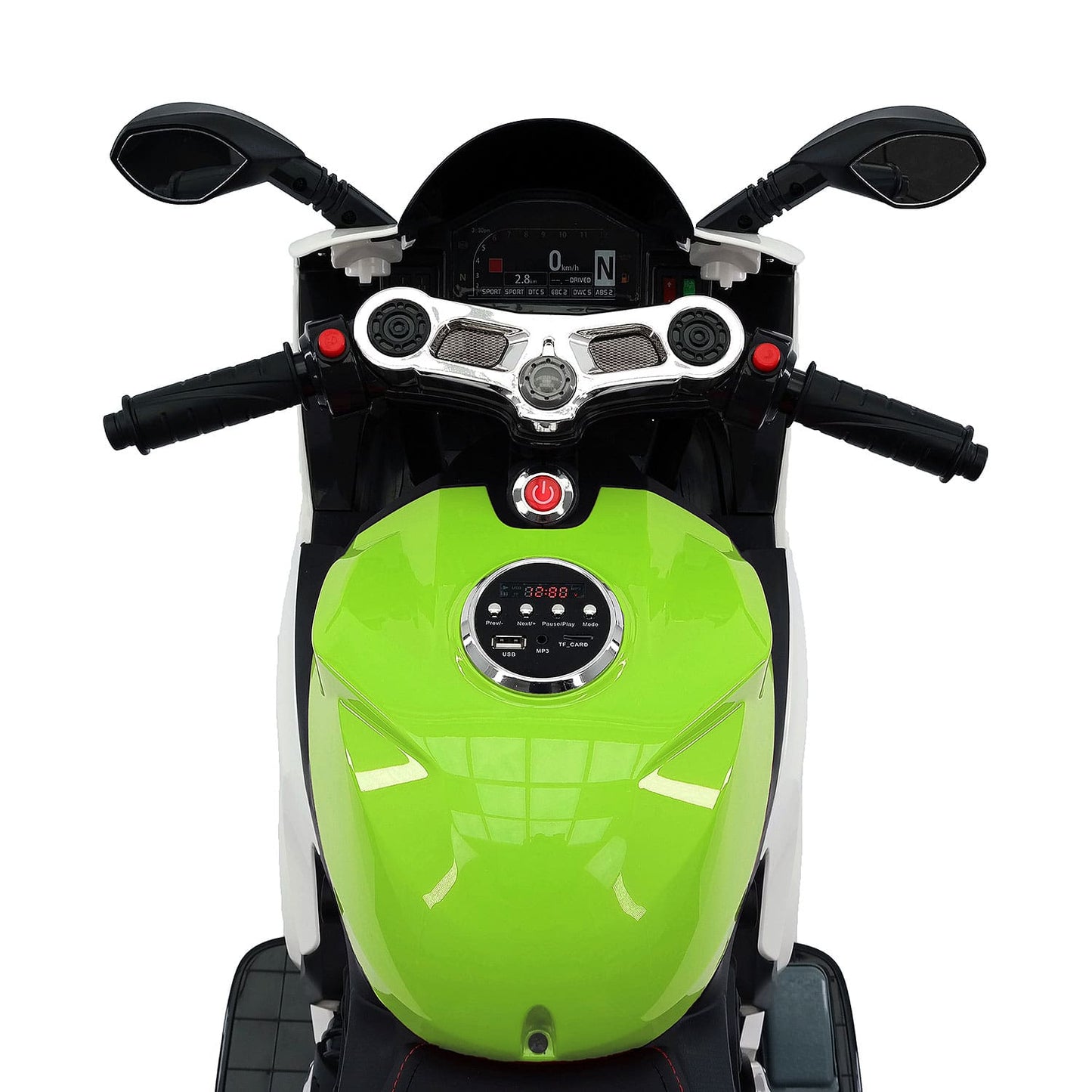 Street Racer 12V Electric Kids Ride-On Motorcycle | Green